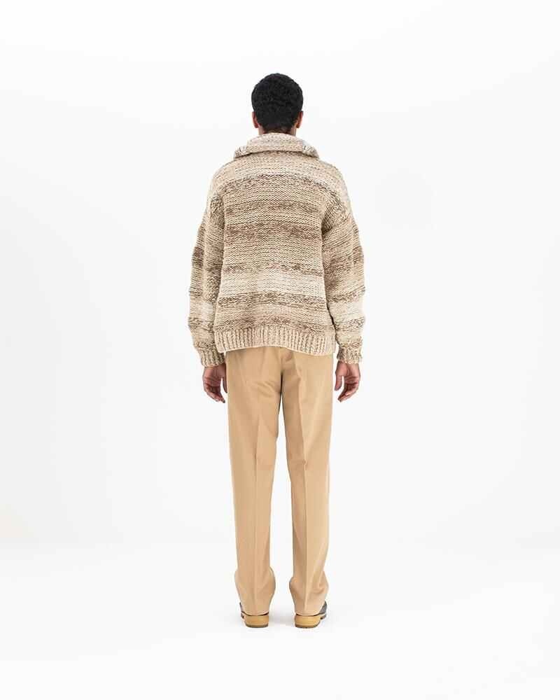 COWICHAN GRADIENT HAND-KNIT (N.D.) BEIGE - 3