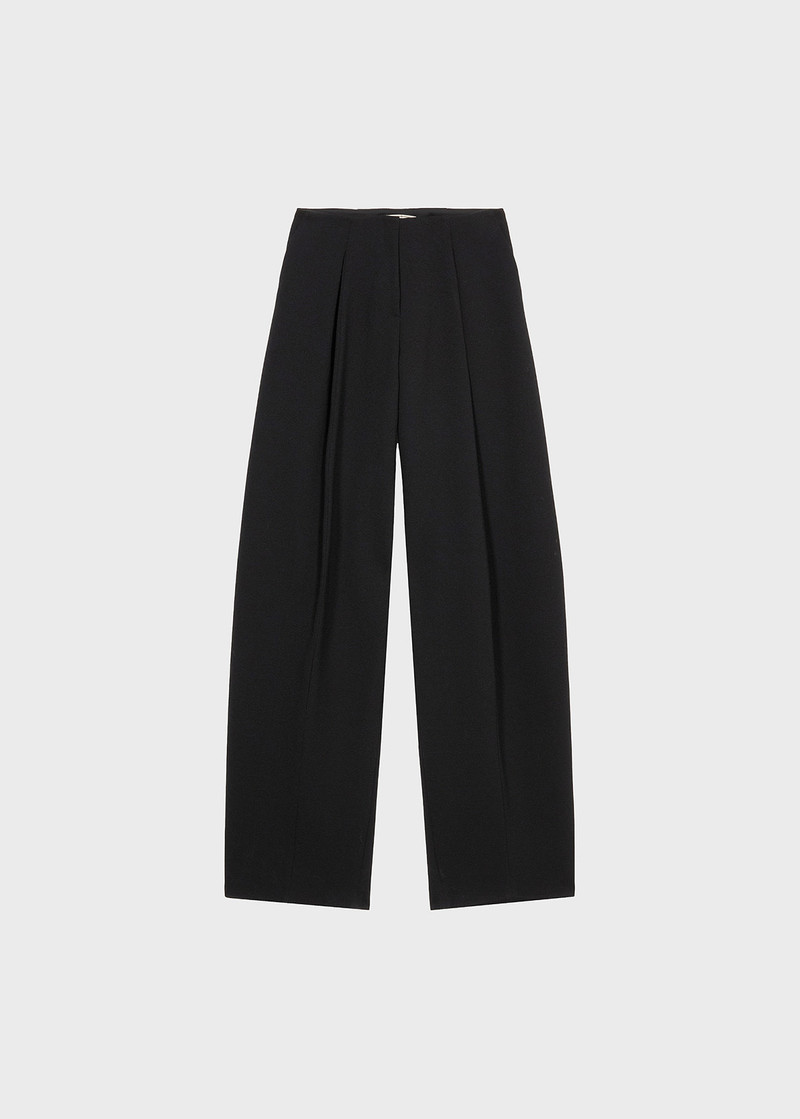 WIDE LEG TROUSERS IN DOUBLE CRÊPE 1