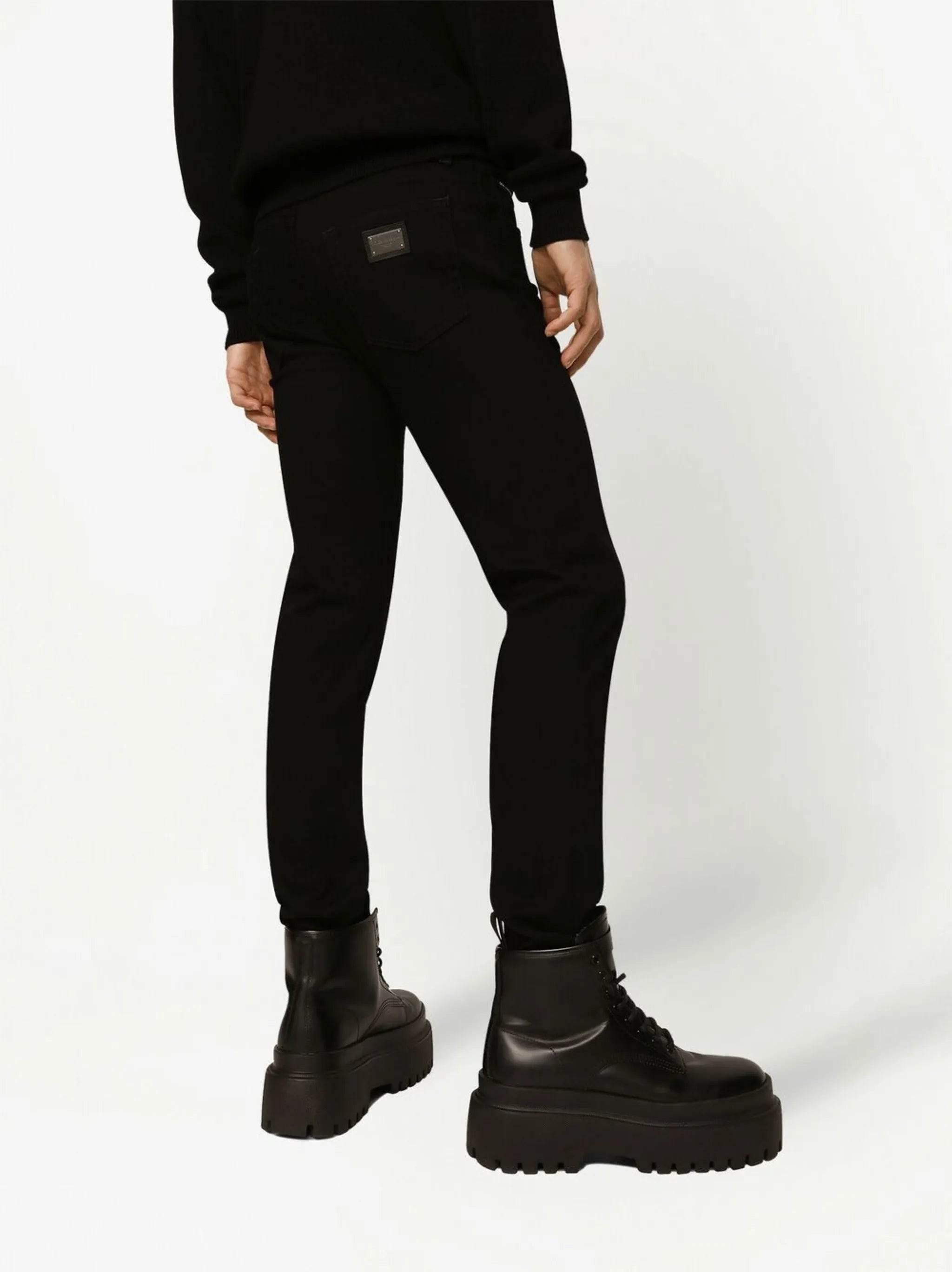 logo-appliqué slim-cut jeans - 5