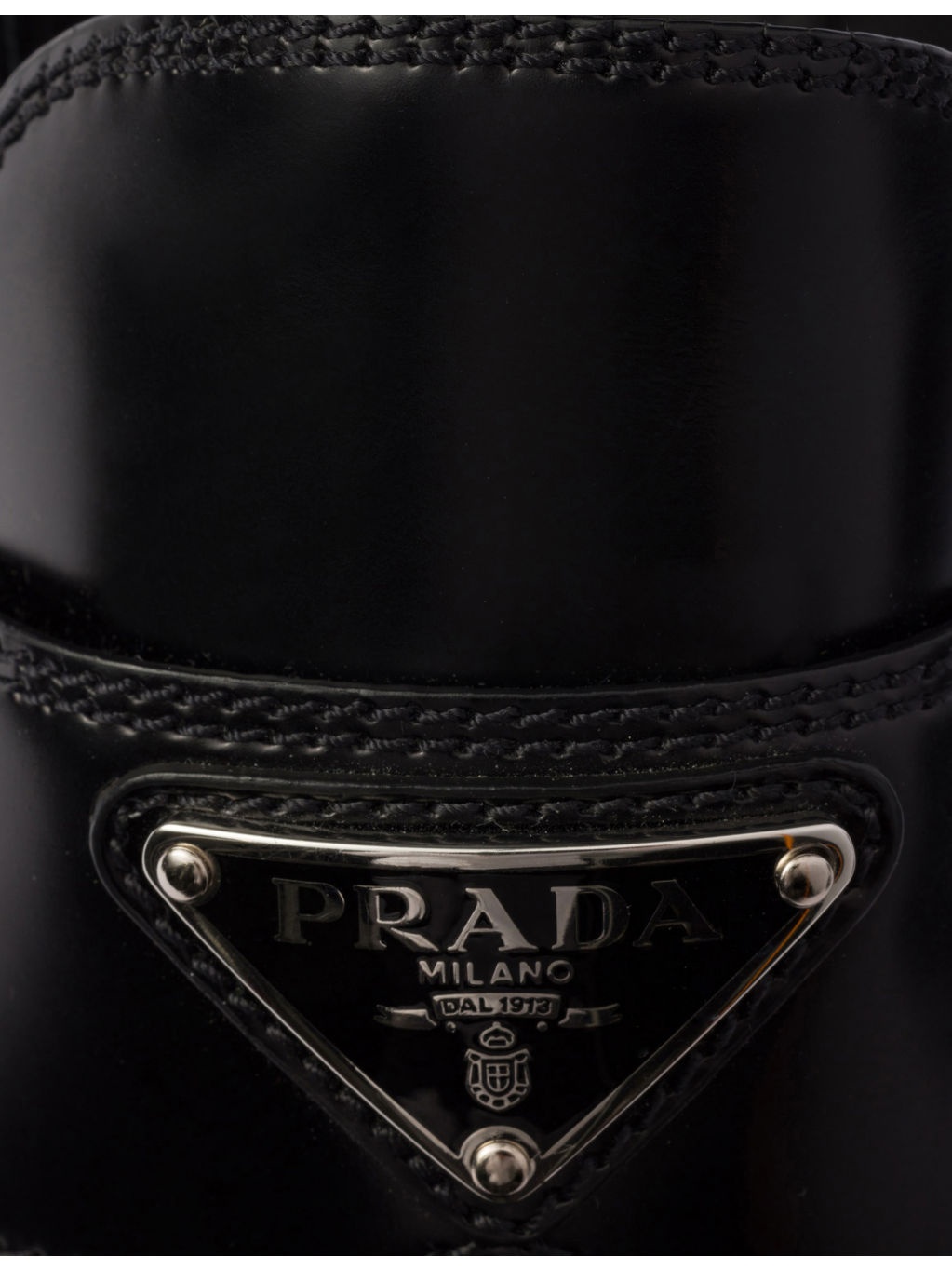 Logo-Plaque Leather Loafers - 5