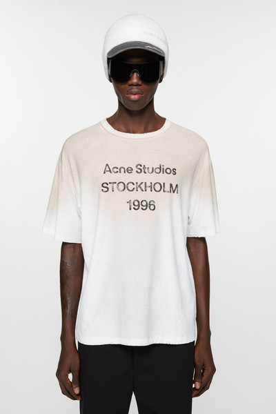 Acne Studios Logo t-shirt - Relaxed fit - Dusty white outlook