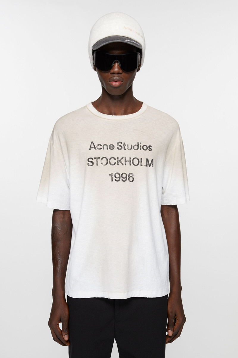 Acne Studios Logo t-shirt - Relaxed fit - Dusty white outlook