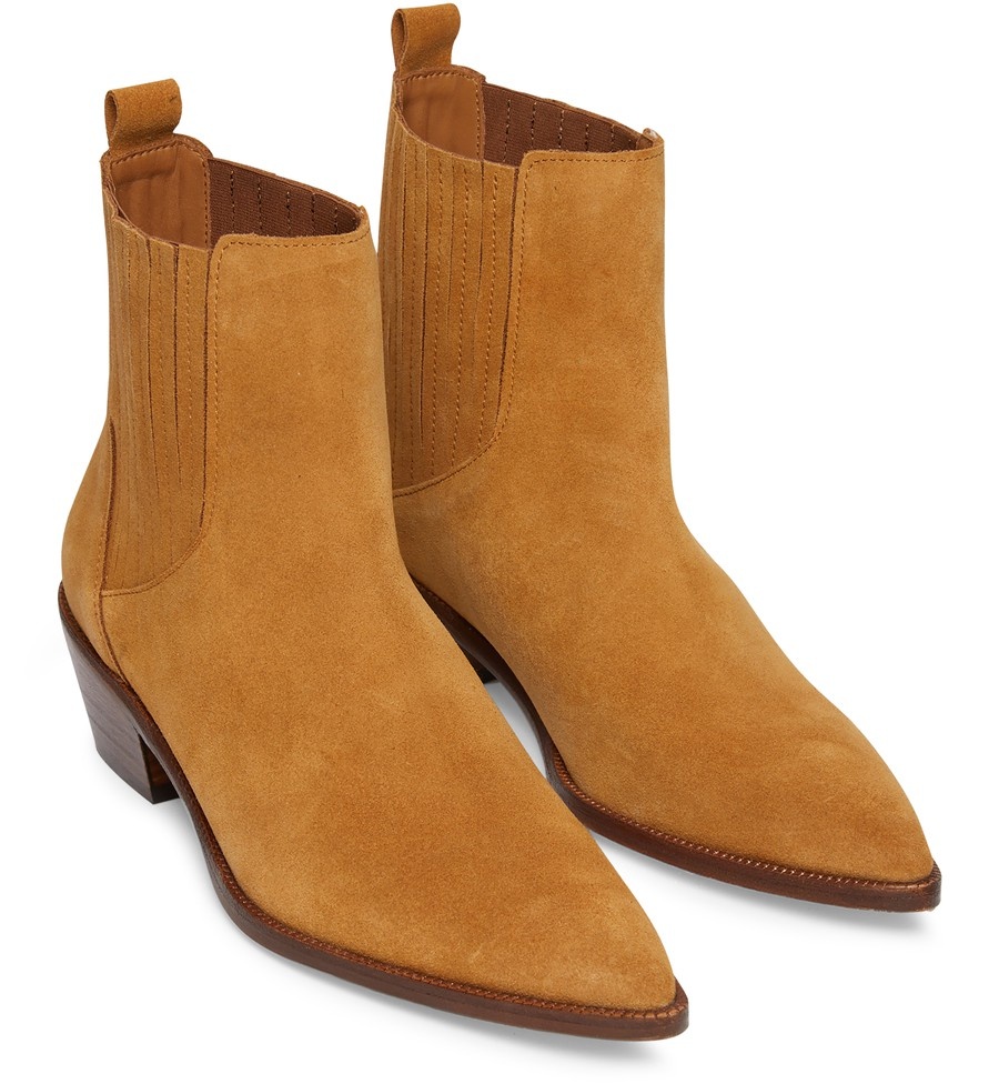 Suede cowboy ankle boots - 2