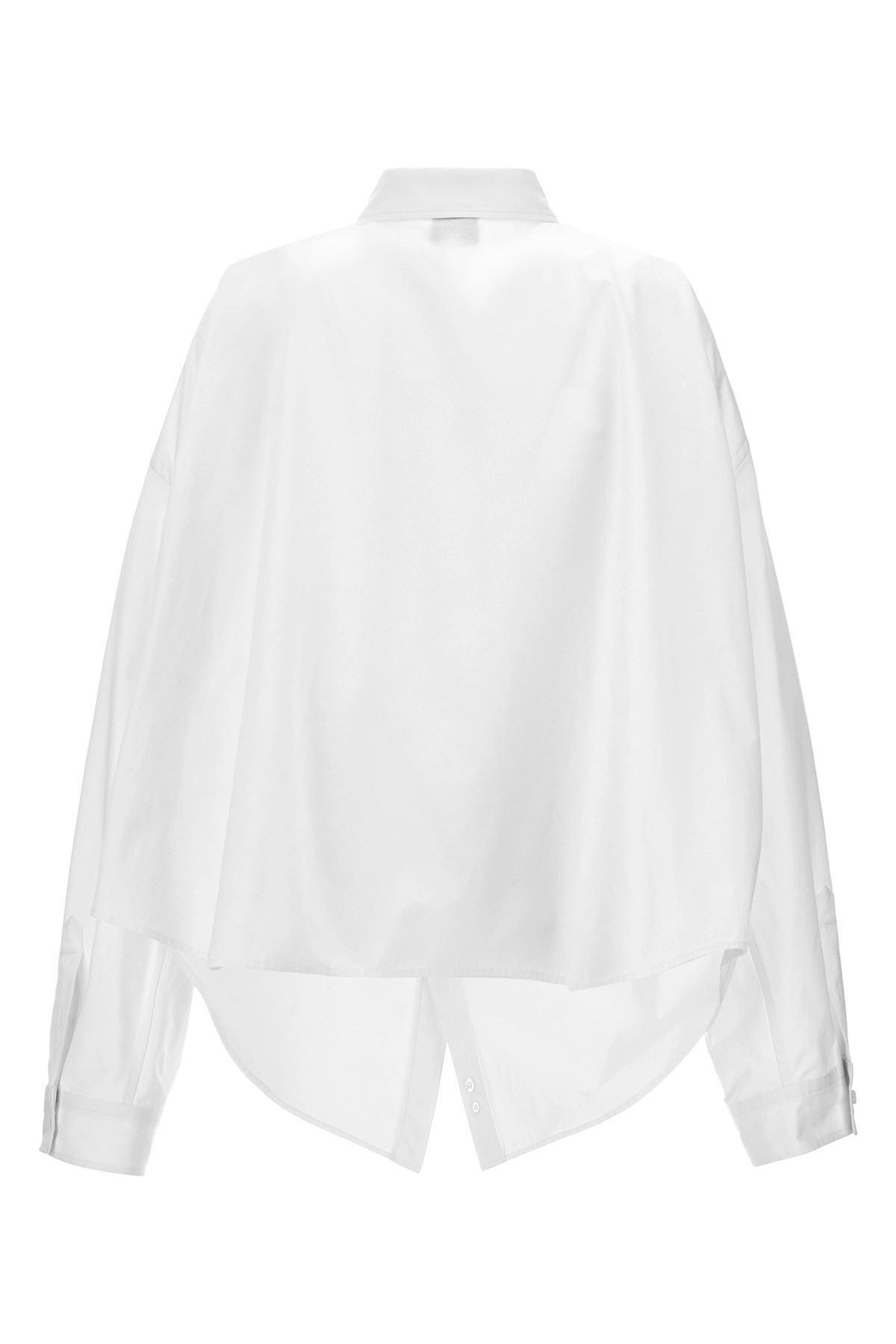 Asymmetric shirt with logo embroidery - 3