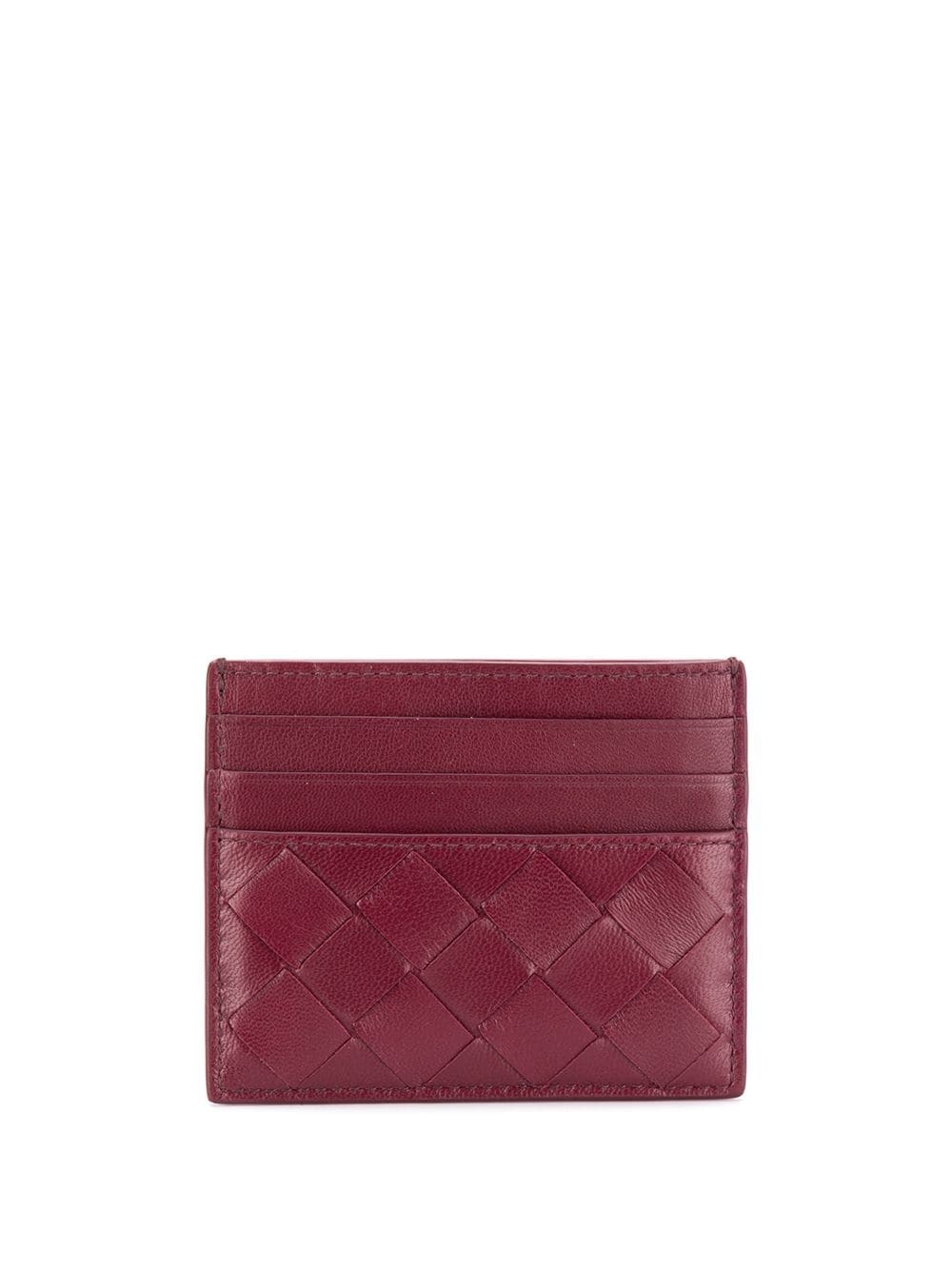 intrecciato weave cardholder - 1