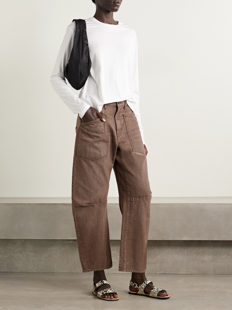 NILI LOTAN Shon Mid-rise Barrel-leg Jeans outlook