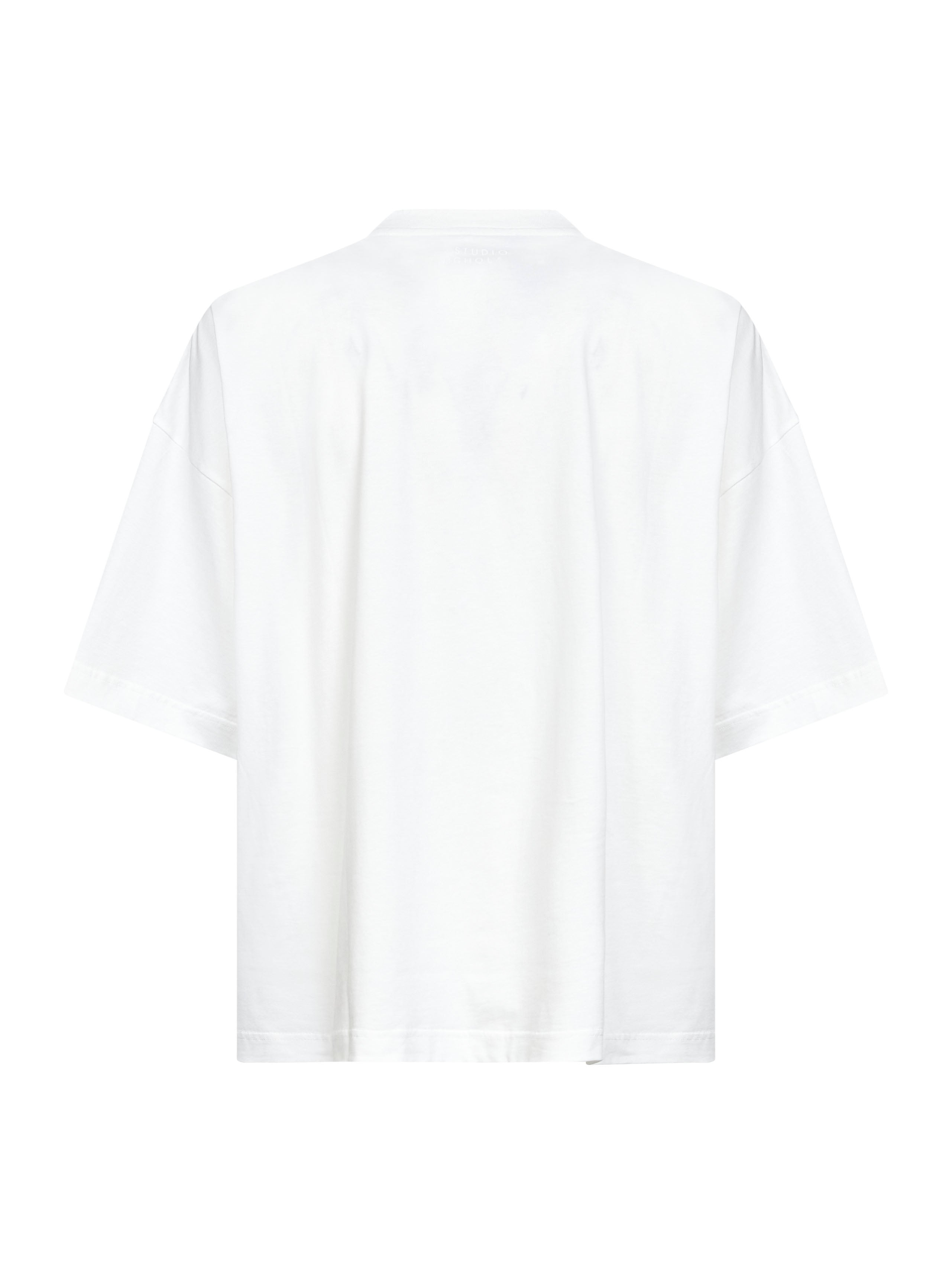 White cotton jersey Piu T-shirt - 2