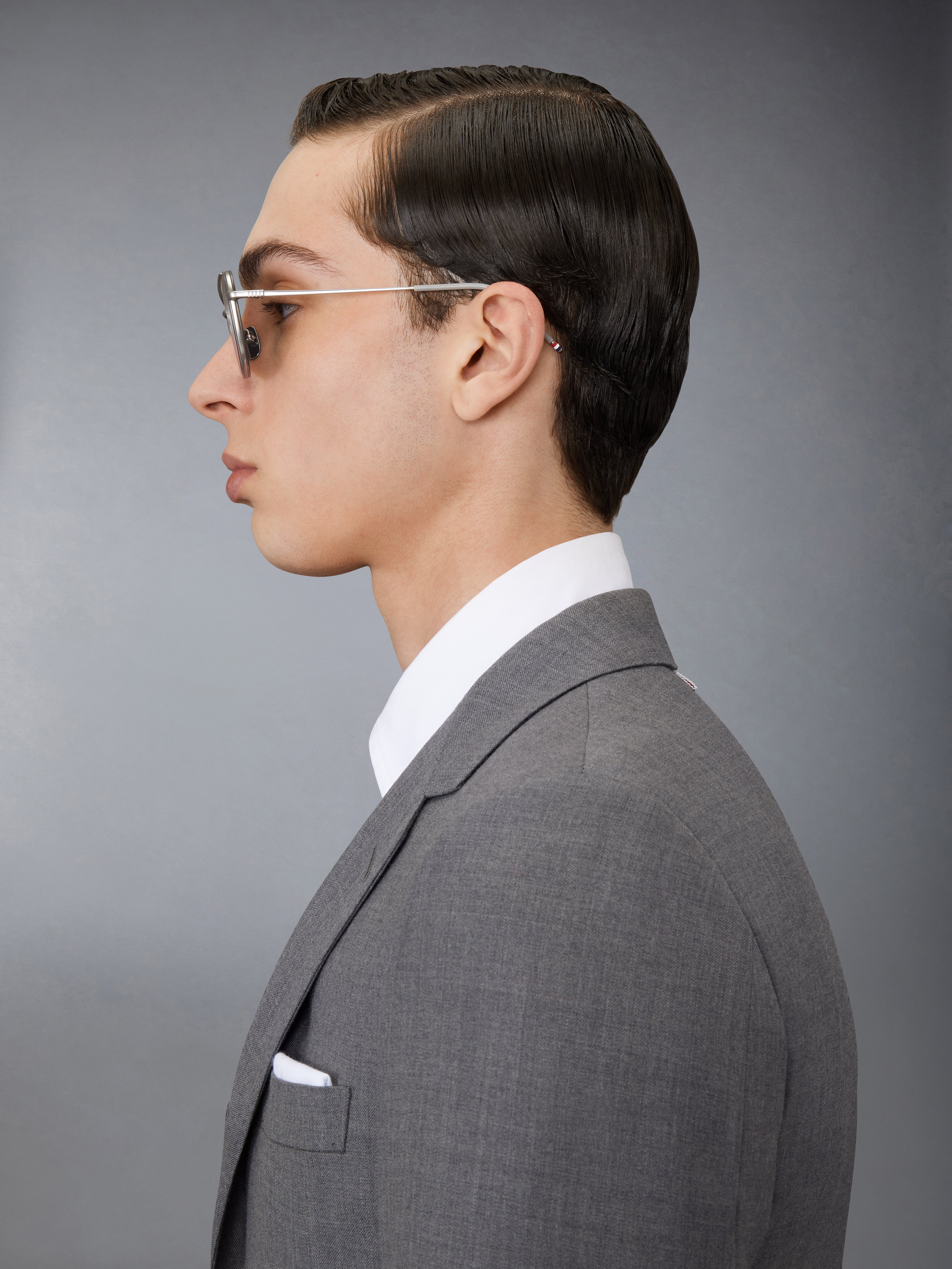 Acetate And Titanium Rectangular Aviator Sunglasses - 5