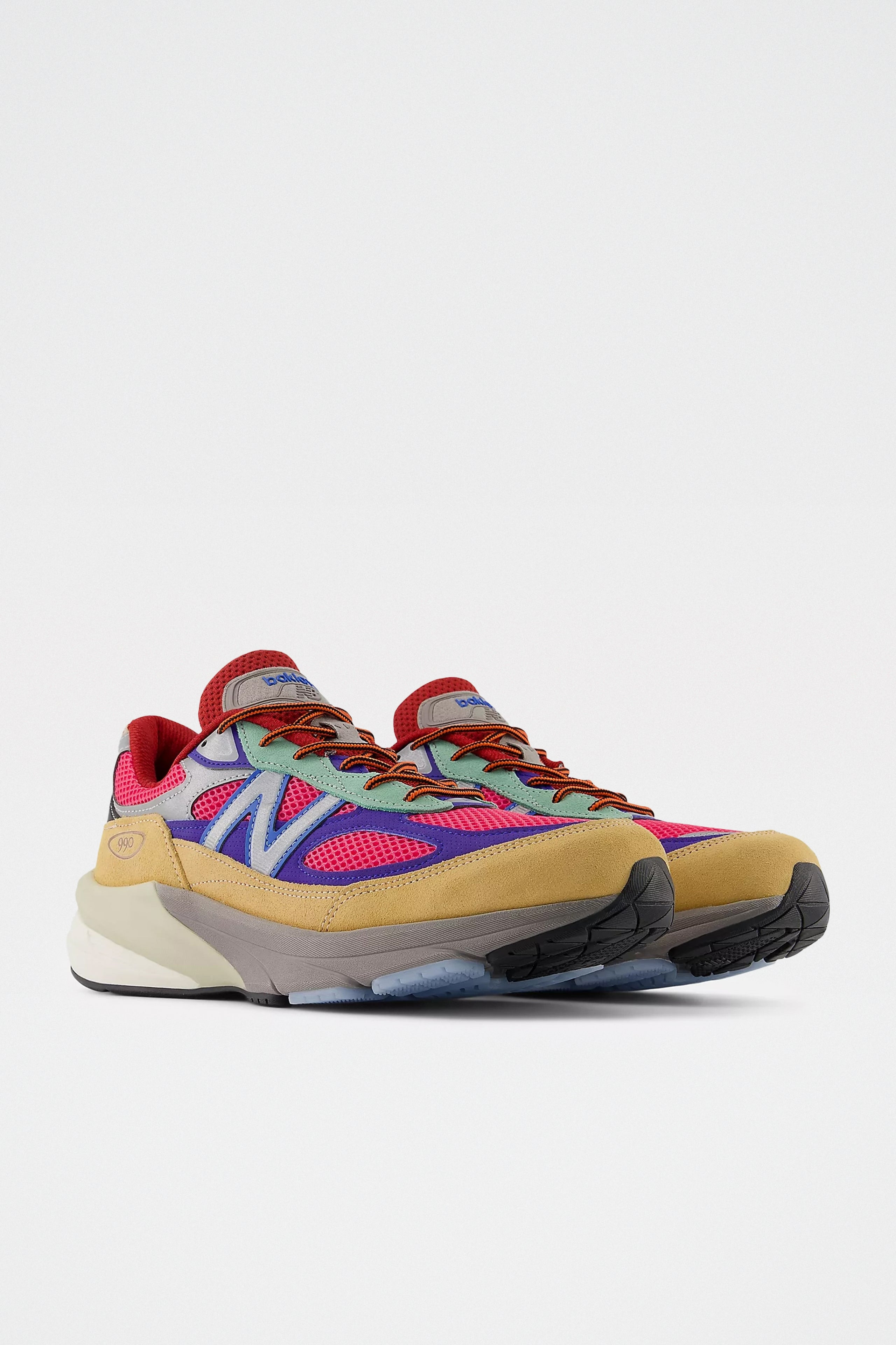 NEW BALANCE X ACTION BRONSON 990V6 HI-PINK / ROYAL BLUE - 4