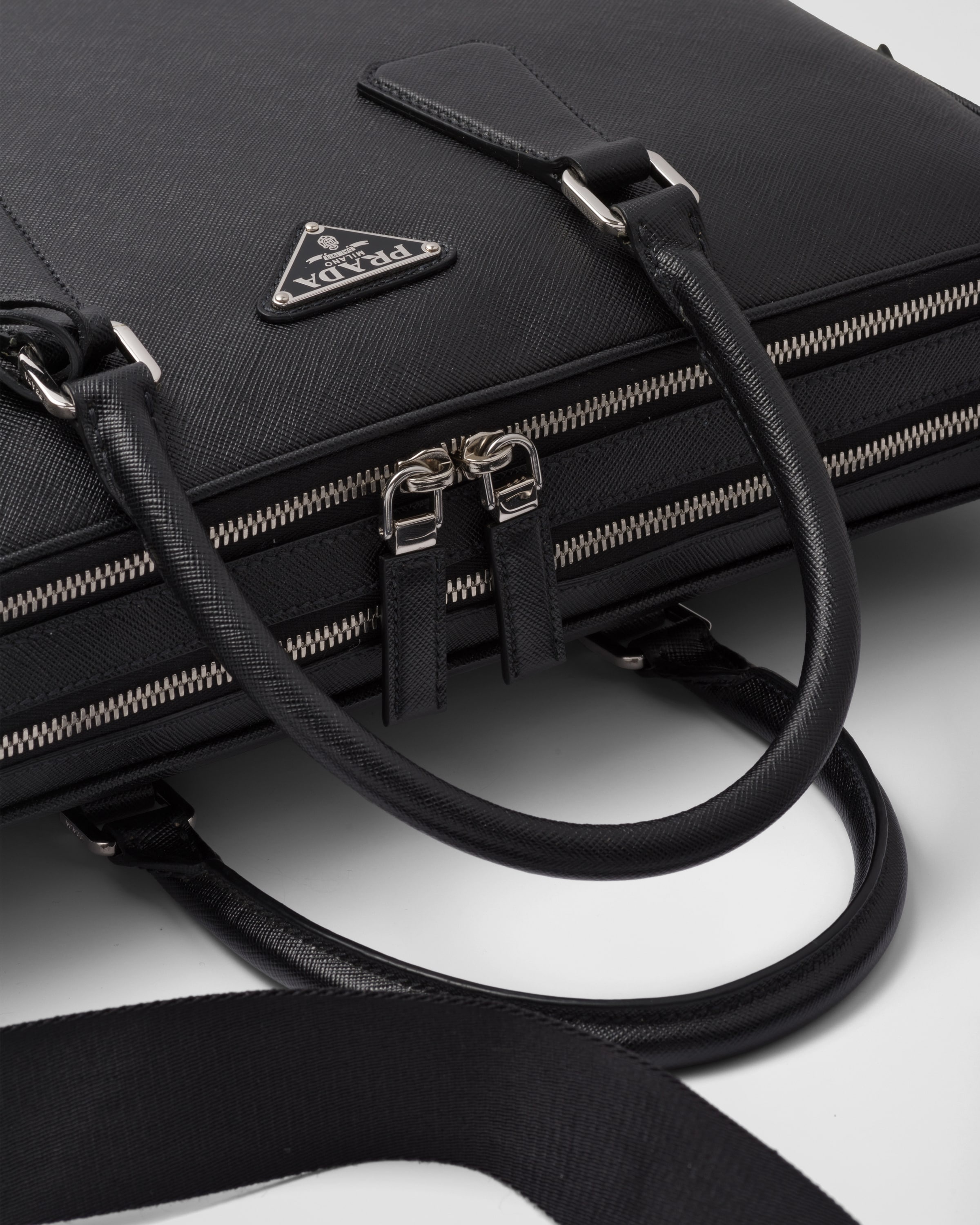 Saffiano leather briefcase - 6