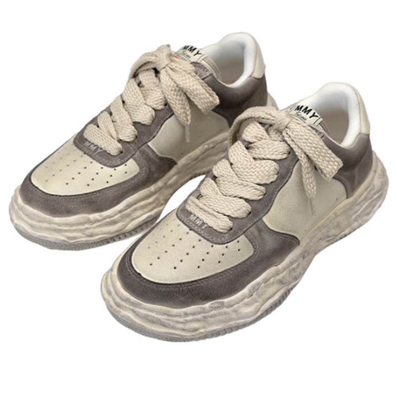 Maison MIHARAYASUHIRO Maison MIHARA YASUHIRO Wayne OG Sole DR Leather Low 'Grey' A10FW710-GREY outlook