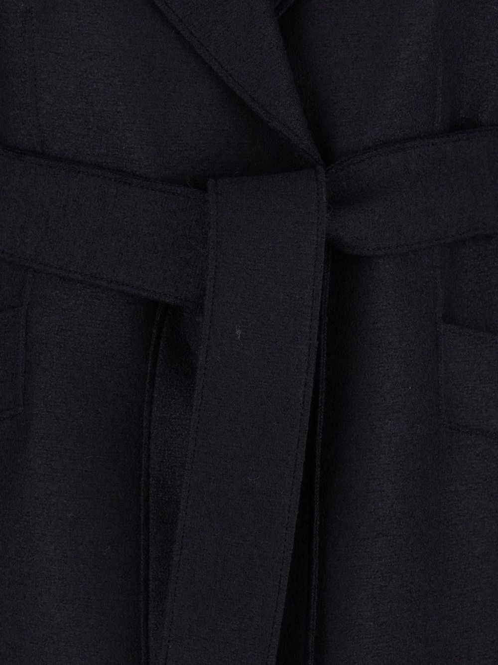 belted lapels coat - 3