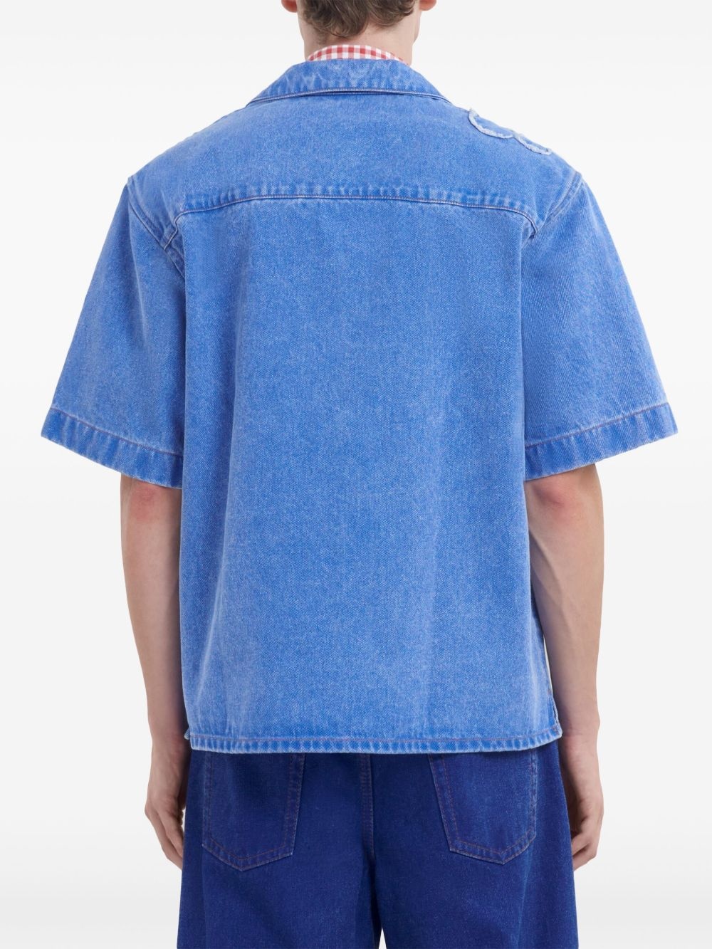 floral embroidery shirt - 4