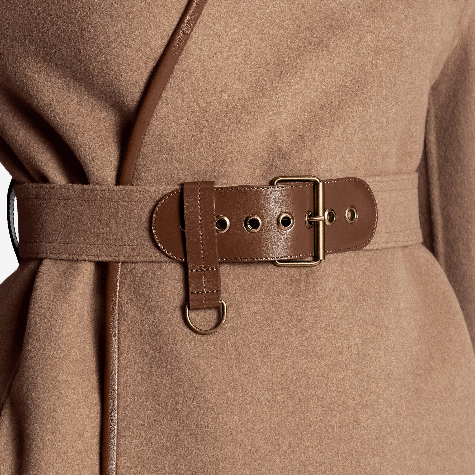 Long Belted Wrap Coat - 2