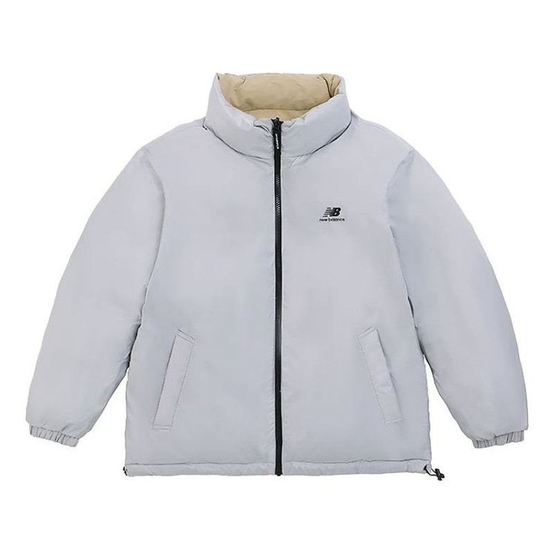 New Balance Logo Warm Down Jacket 'Grey Khaki' 5PC44273-BEI - 1