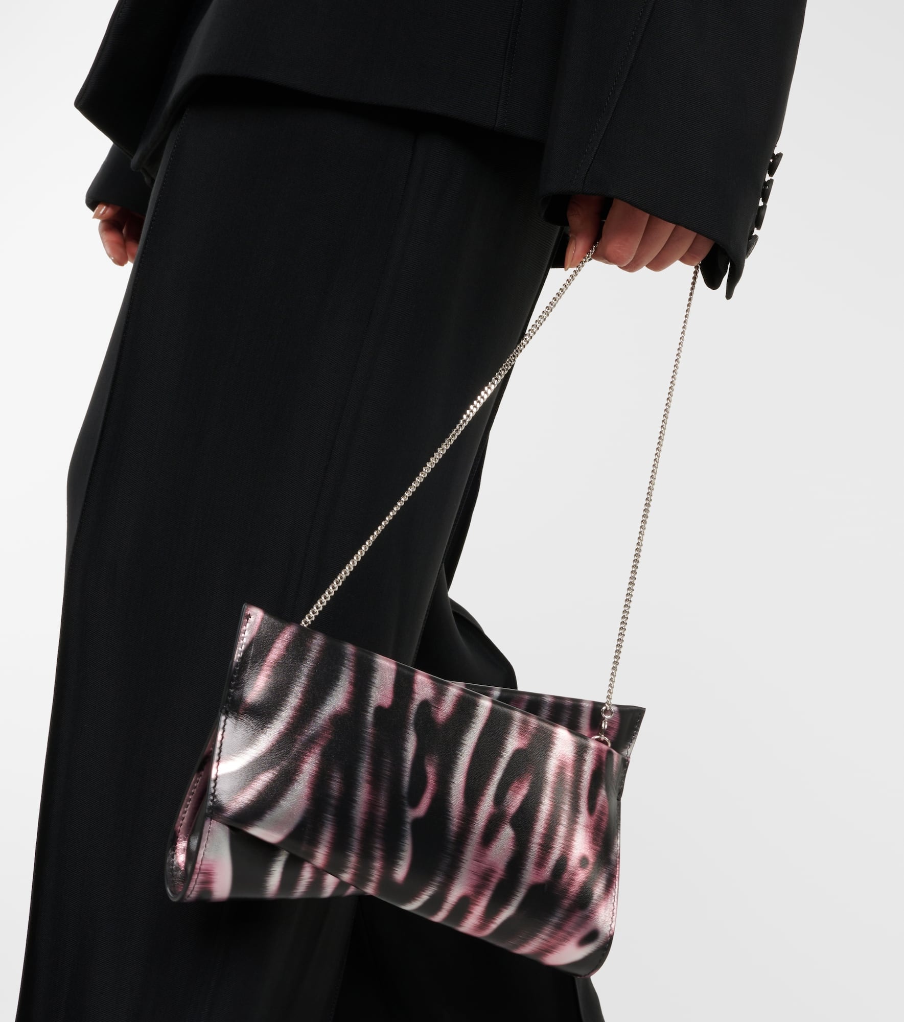 Loubitwist Small leather clutch - 2