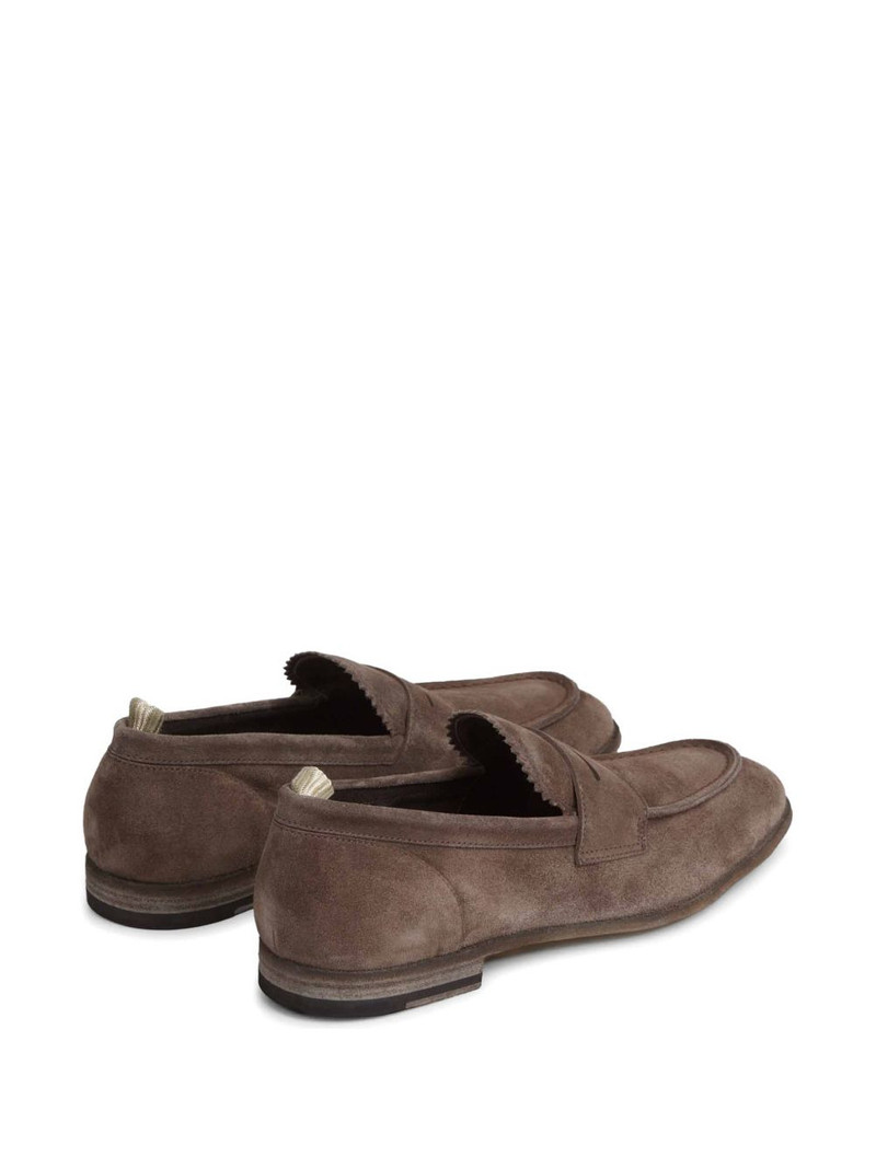 scalloped-detail penny-strap loafers 3