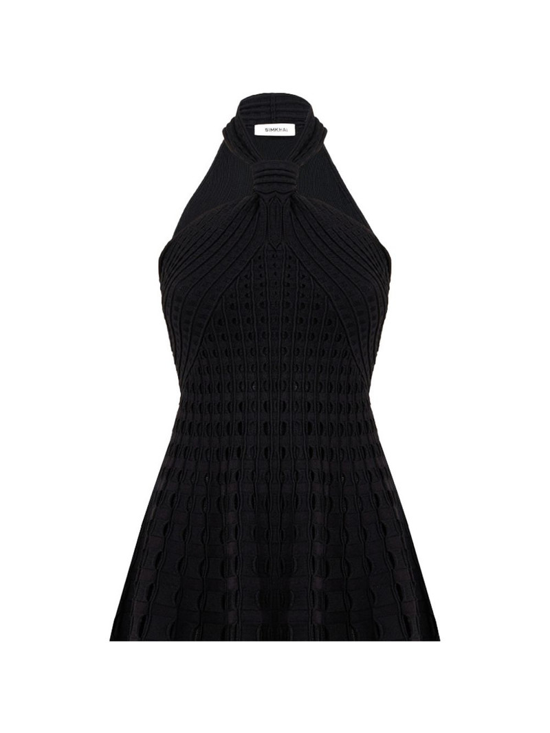 eyelet-knit mini dress 4