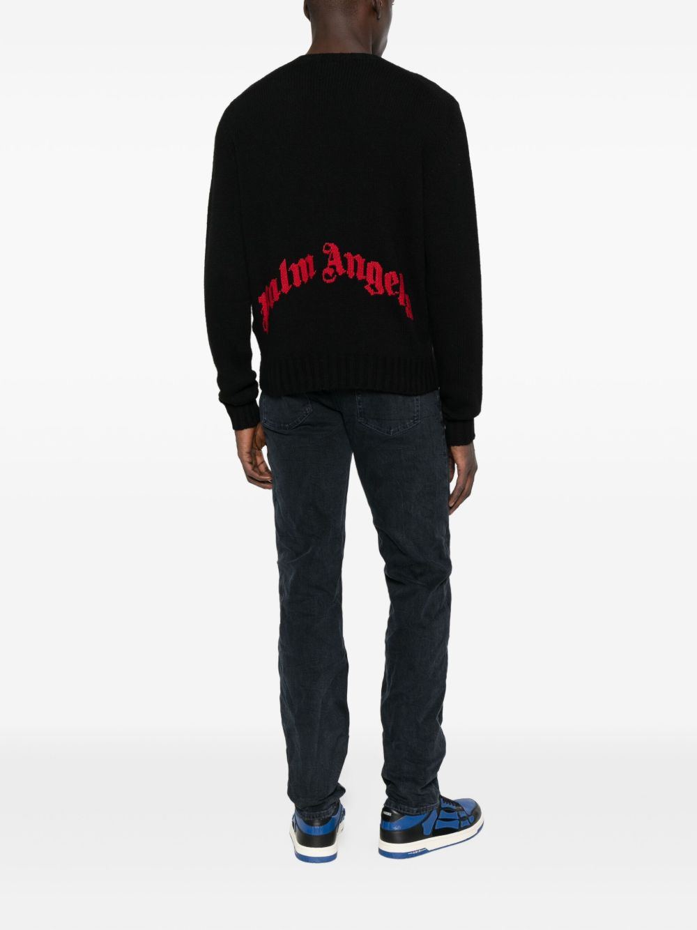 crew-neck knit sweater - 2