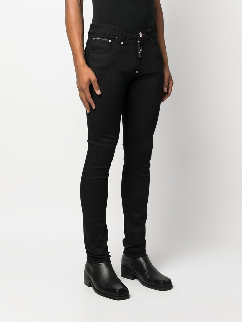 Hexagon low-rise slim-cut jeans 3