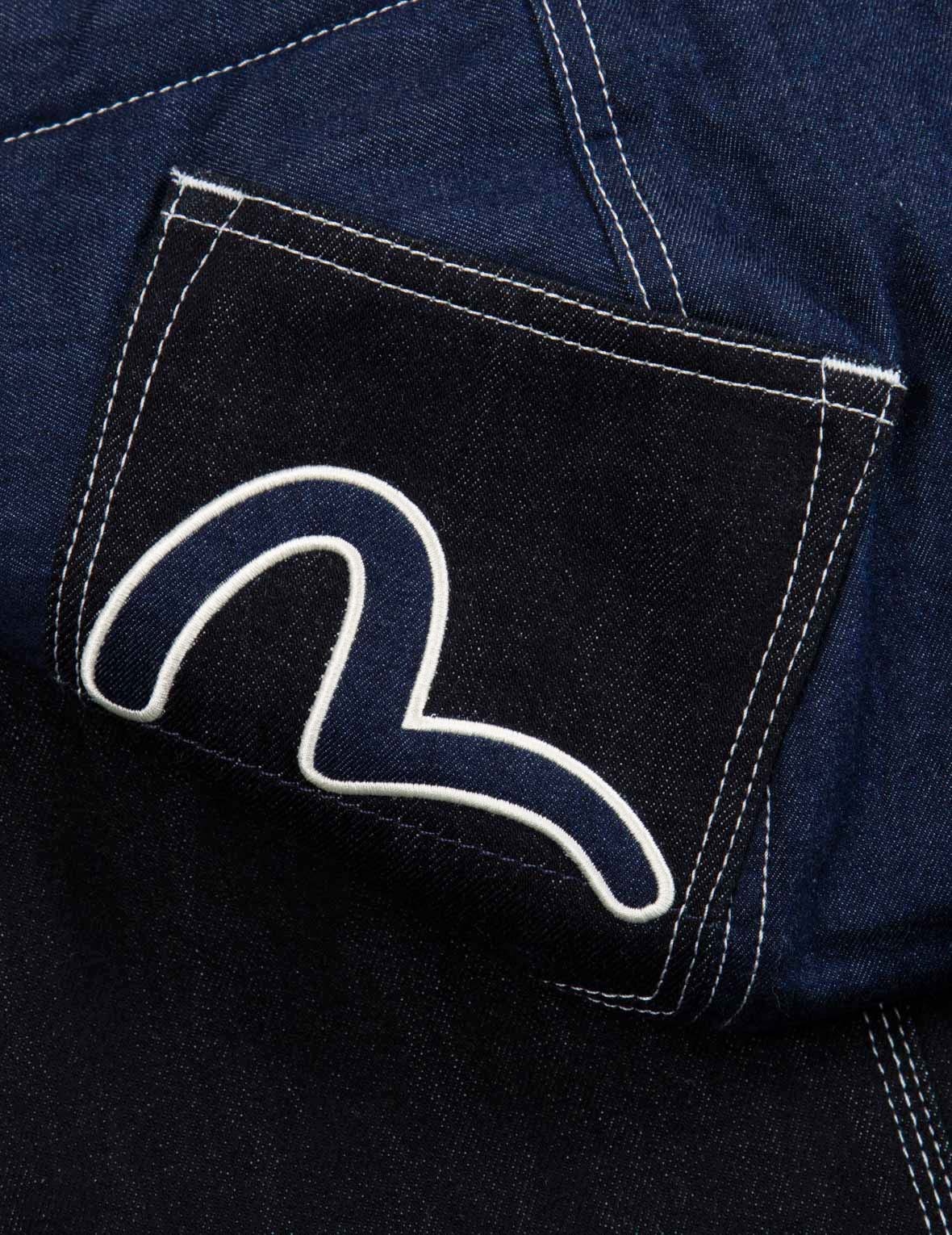 MULTI-POCKET DENIM PADDED COAT - 14