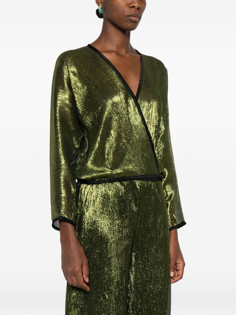 metallic wrap-effect top 3