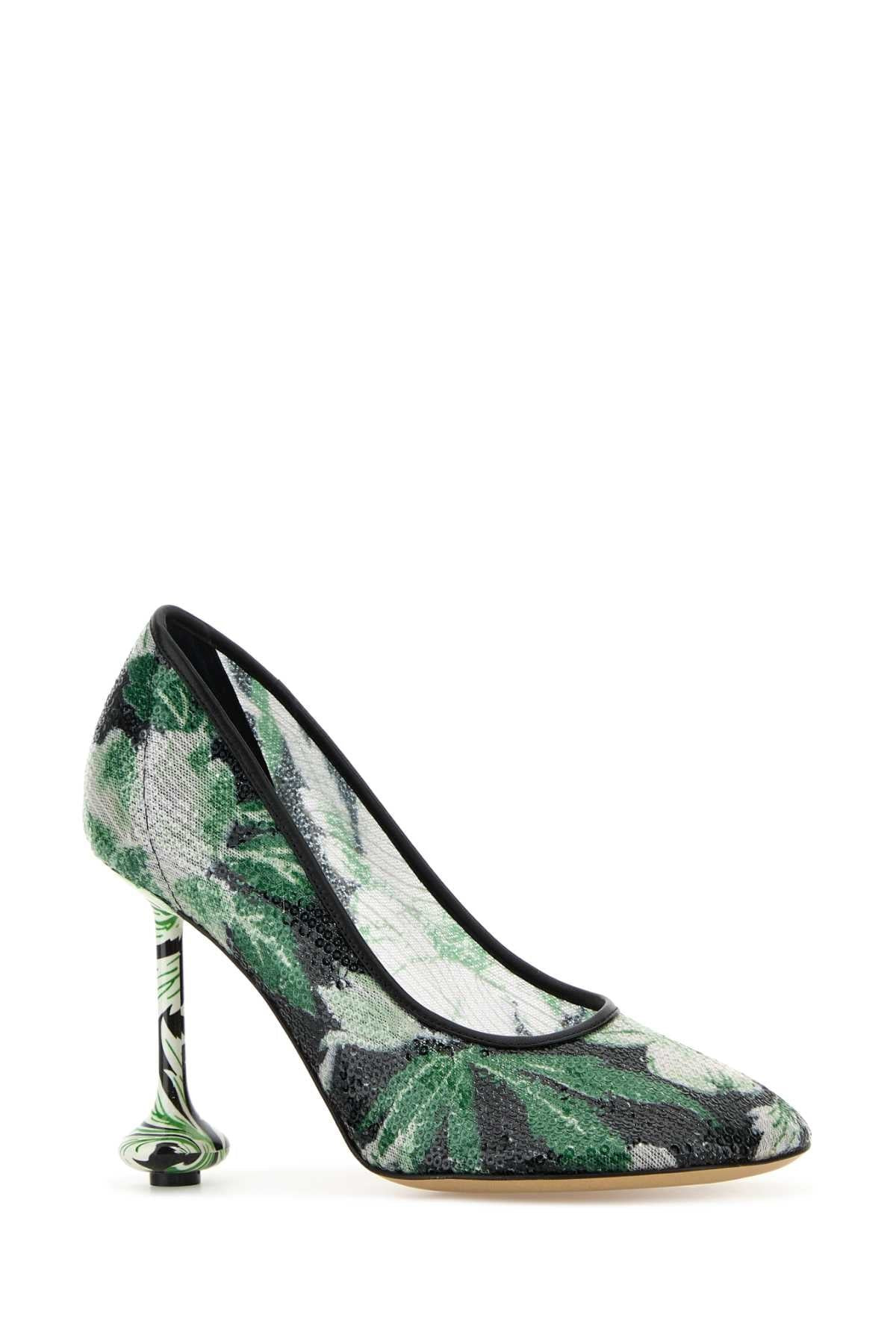 Loewe Women Embellished Mesh Toy Pumps - 2