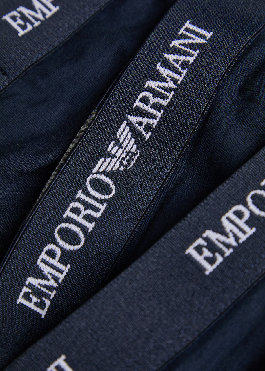 Emporio Armani Logo-jacquard Stretch-cotton Trunks - 2