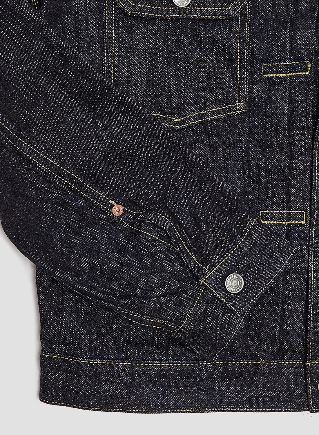 FOB Factory Selvedge Denim 2nd Jacket Indigo - 4