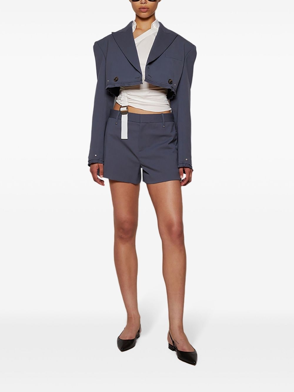 riveted tailored shorts - 2