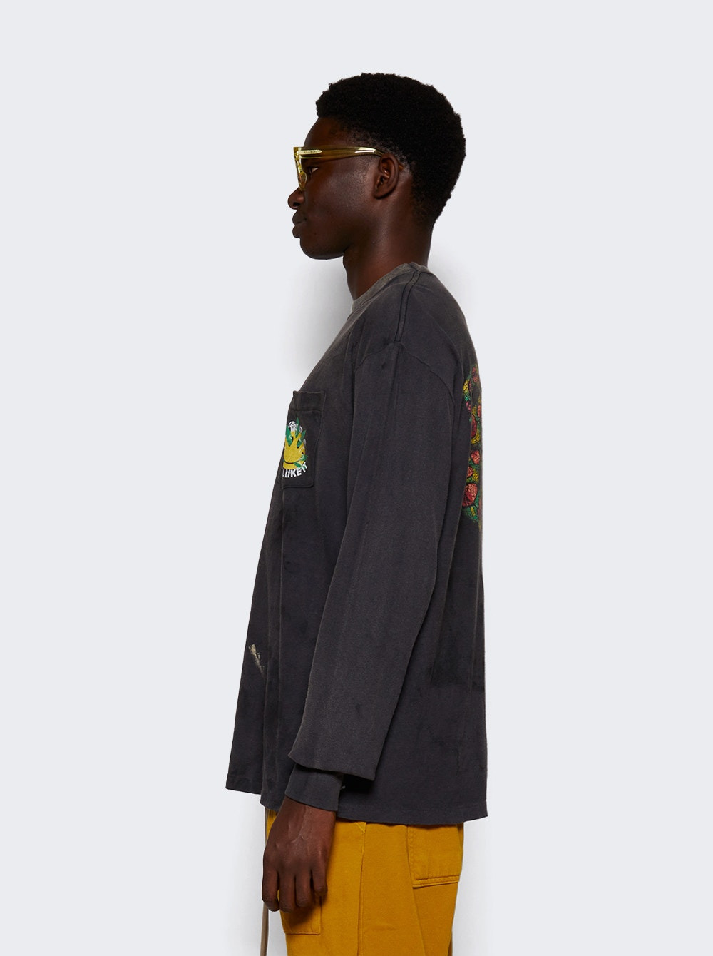 Long Sleeve Snake T-shirt Black - 4