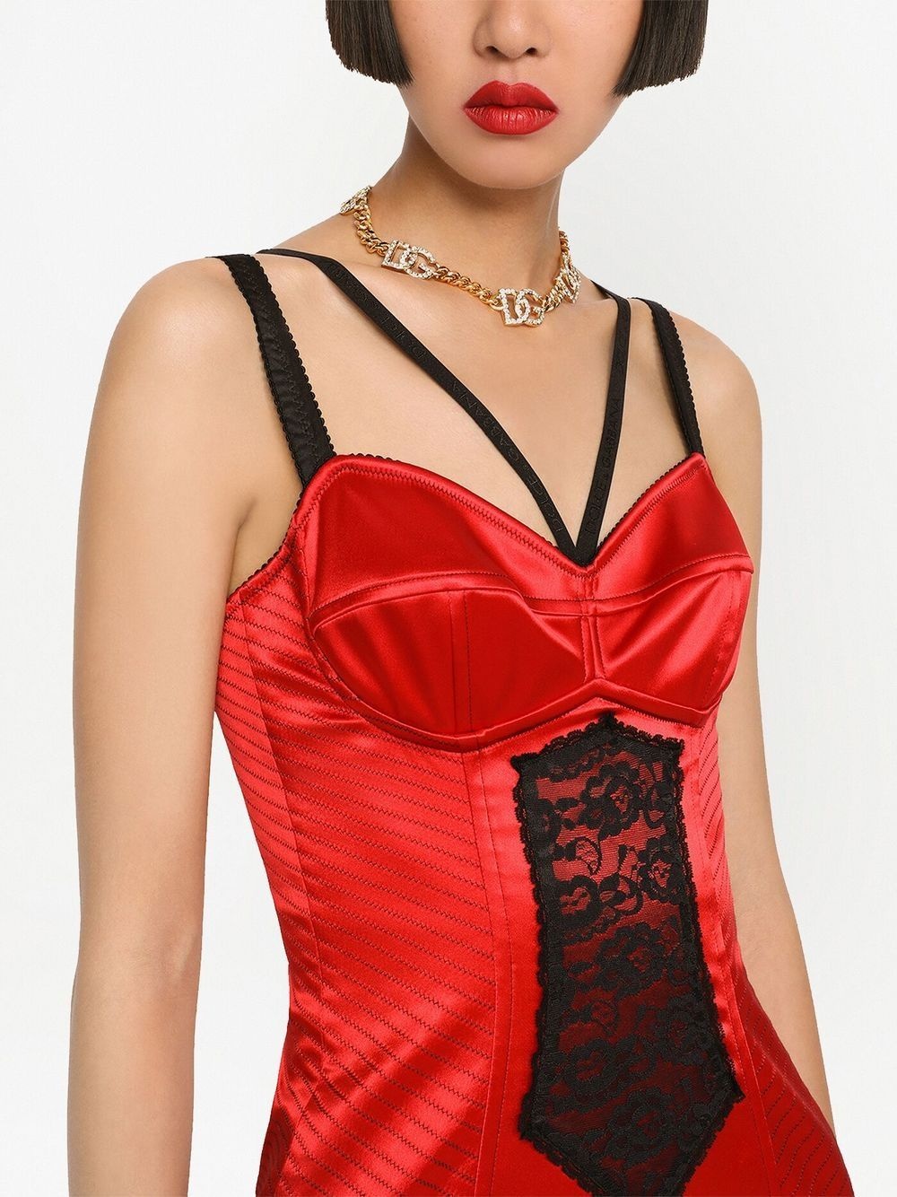 lace-detail sleeveless minidress - 5