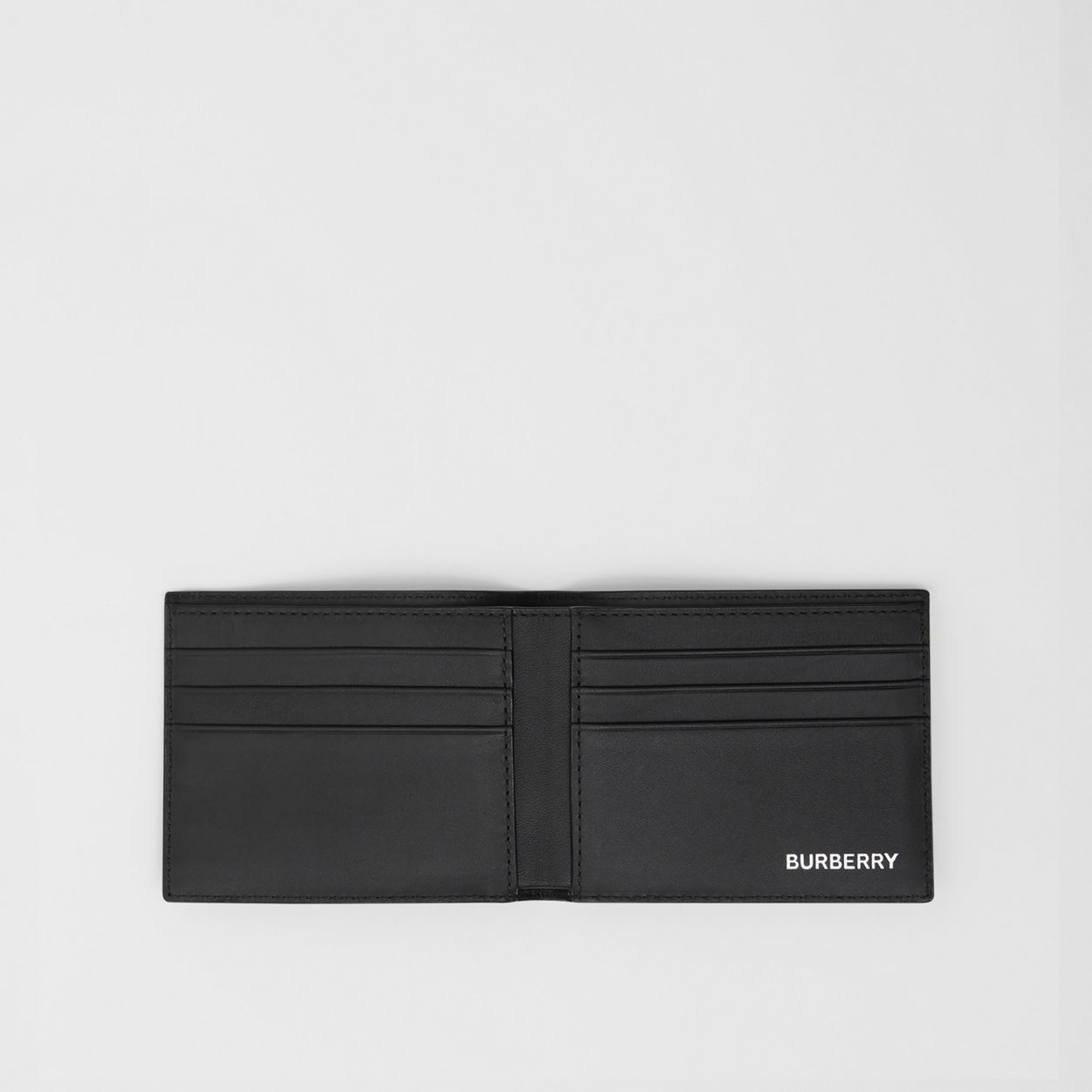 London Check and Leather Bifold Wallet - 2