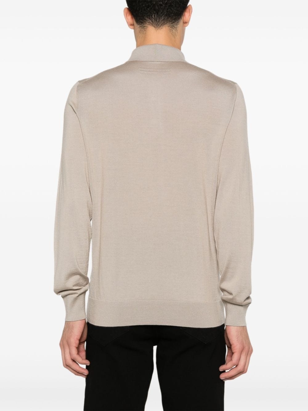 fine-knit polo shirt - 3