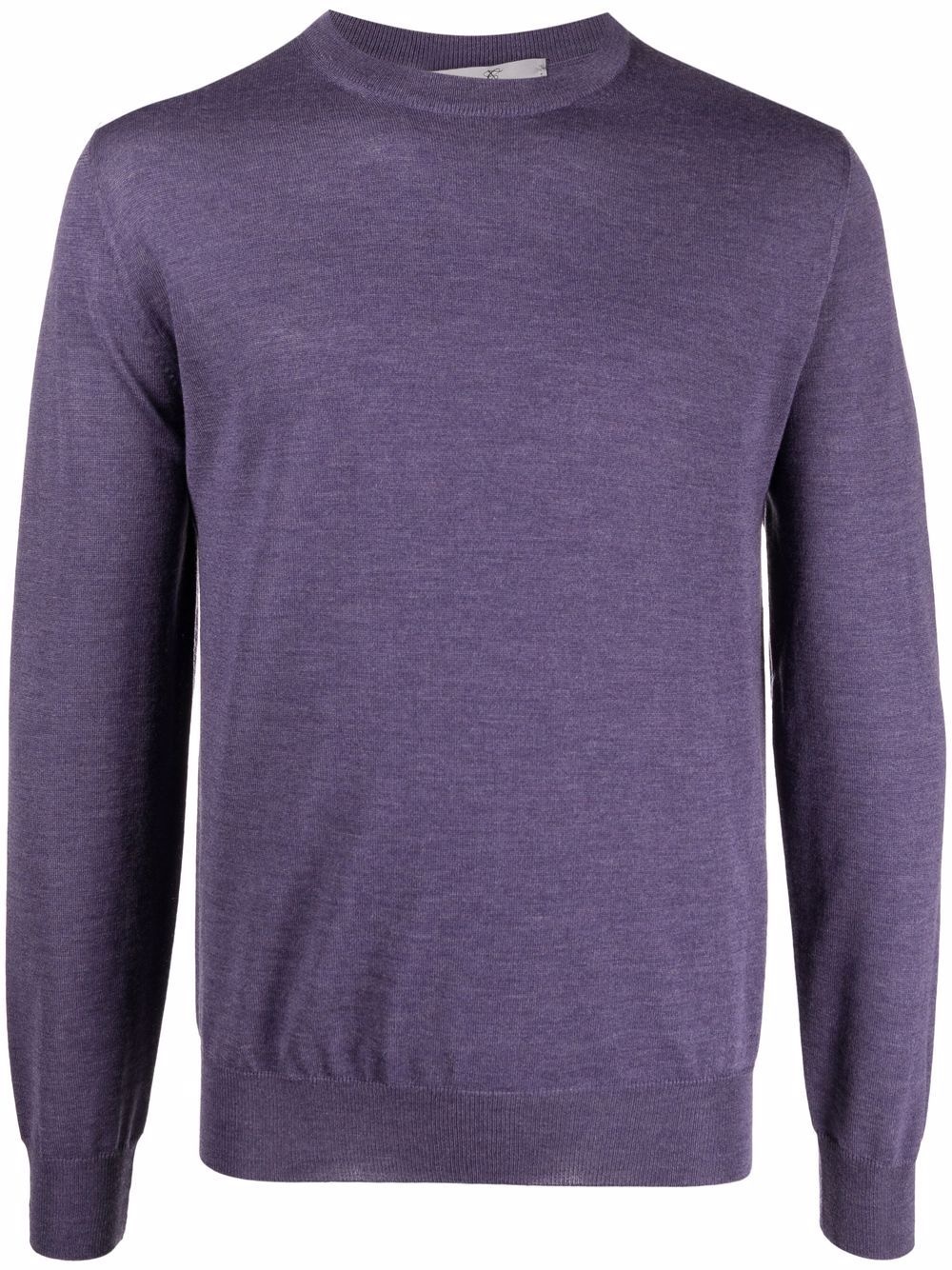 ribbed crew neck jumper - 1