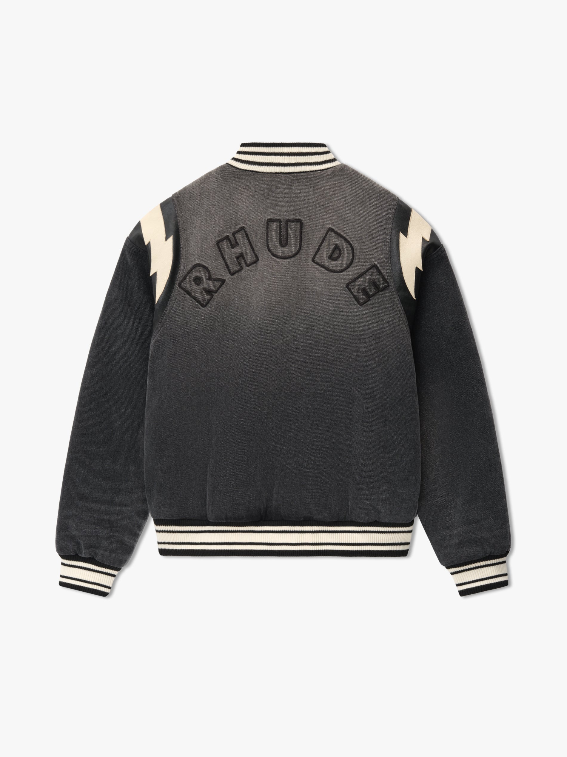 DENIM LIGHTING BOMBER - 3