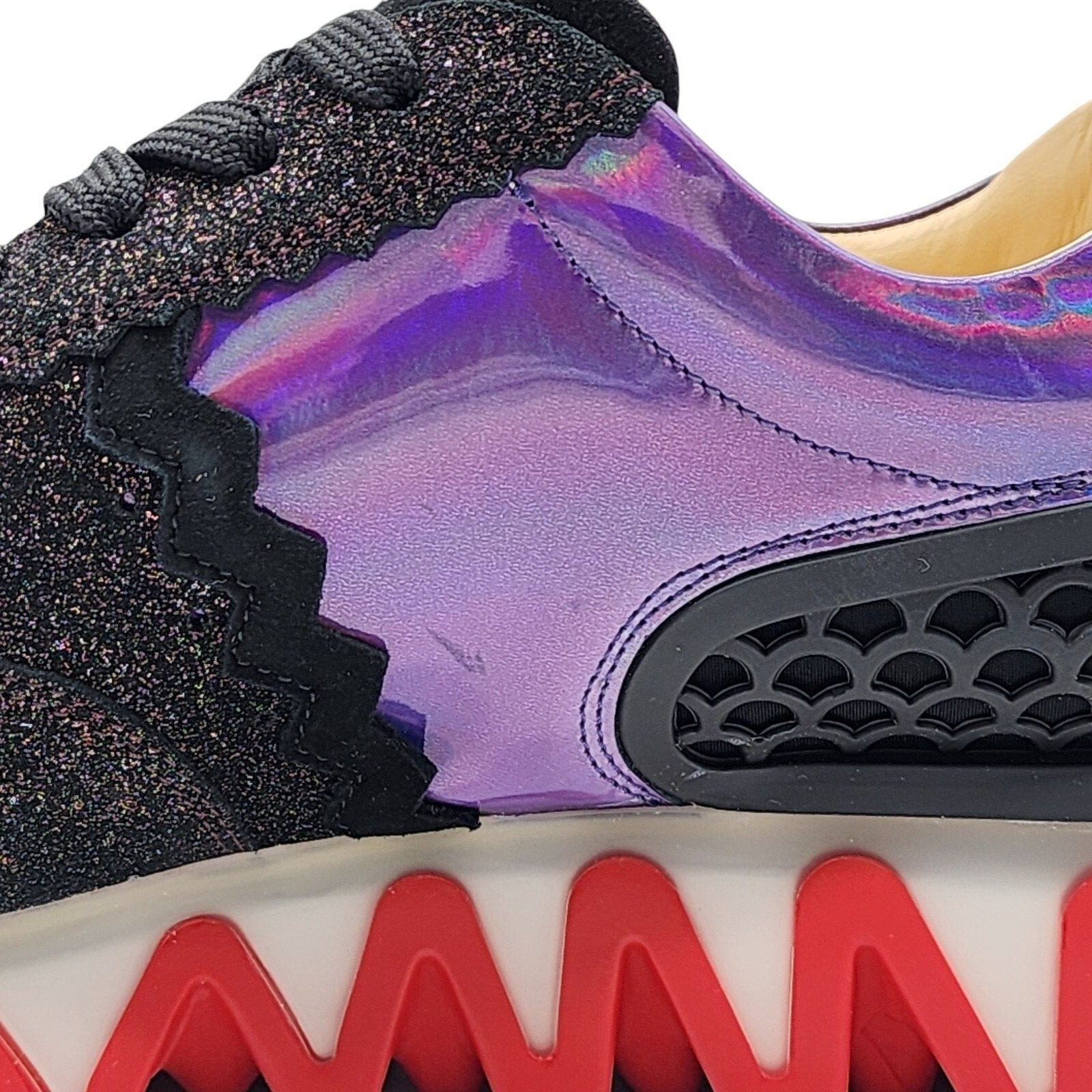 Christian Louboutin Loubishark Glitter Iridescent Sneakers EU 43 US 10 - 9