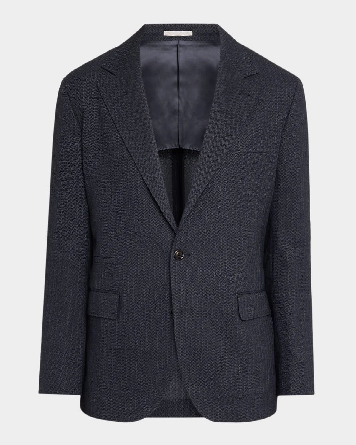 Men's Wool-Blend Single-Breasted Chevron Jacket - 1