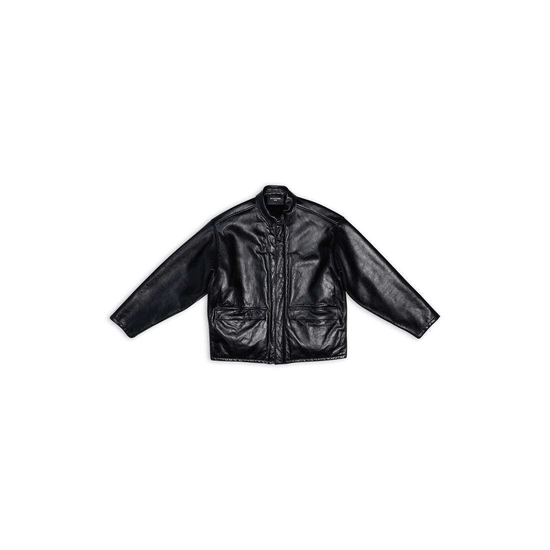 Men's Shearling Lining Jacket in Black - 1