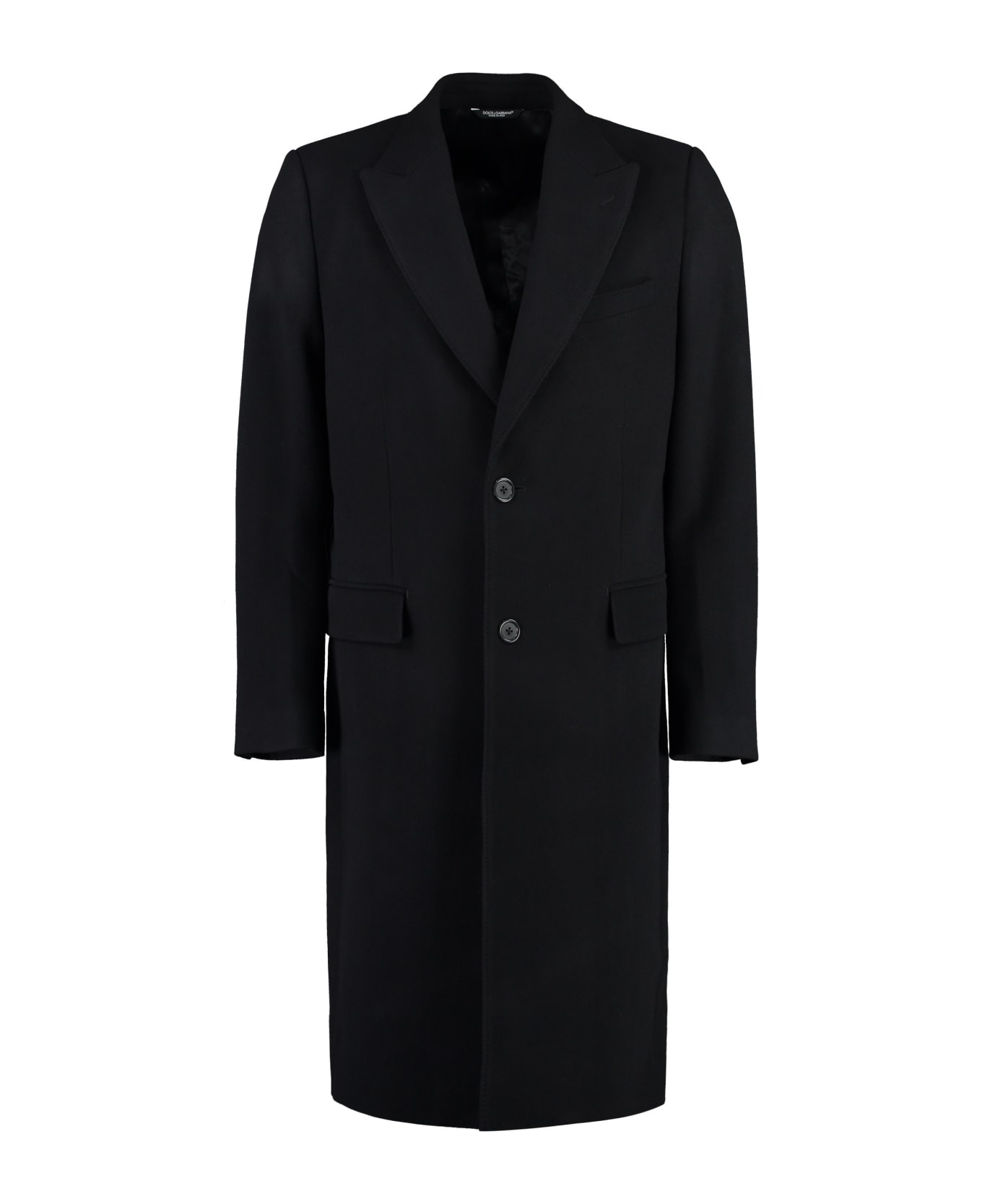 Single-breasted Wool Coat - 1