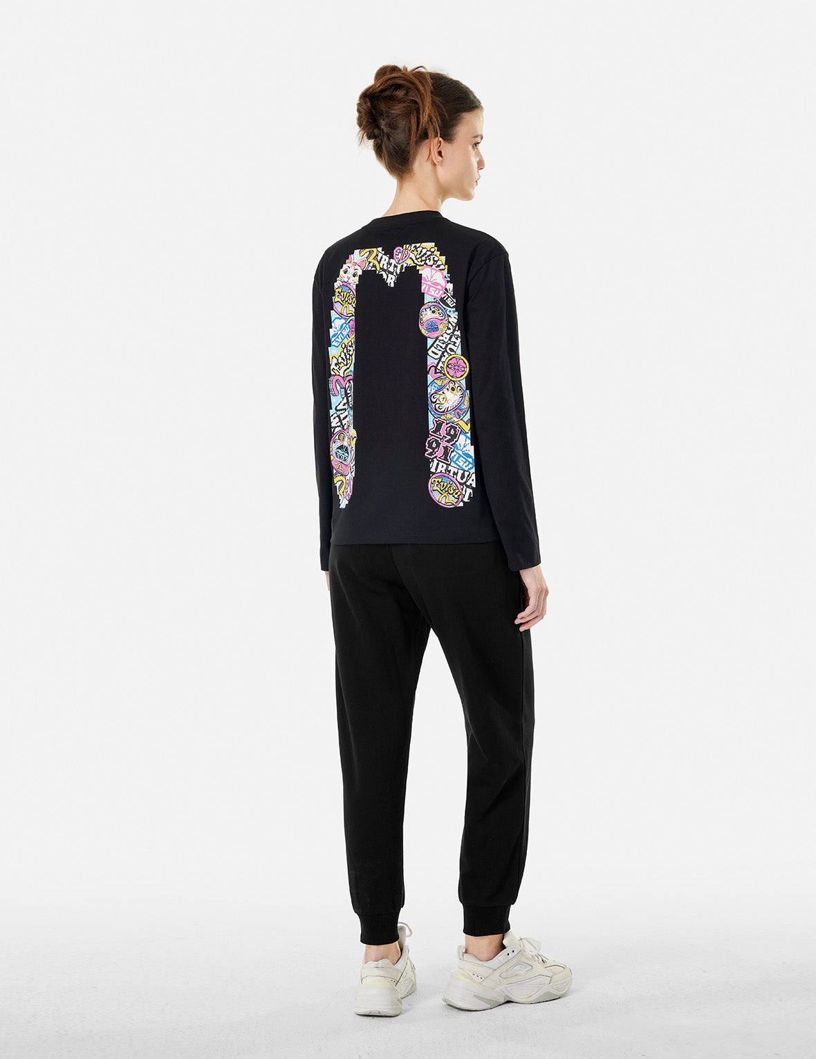 Logo Print and Seagull Embroidery Regular Fit Sweatpants - 5
