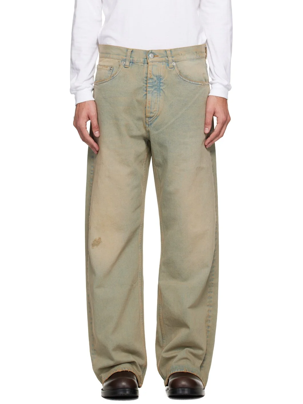 Blue Loose-Fit Criss Jeans - 1