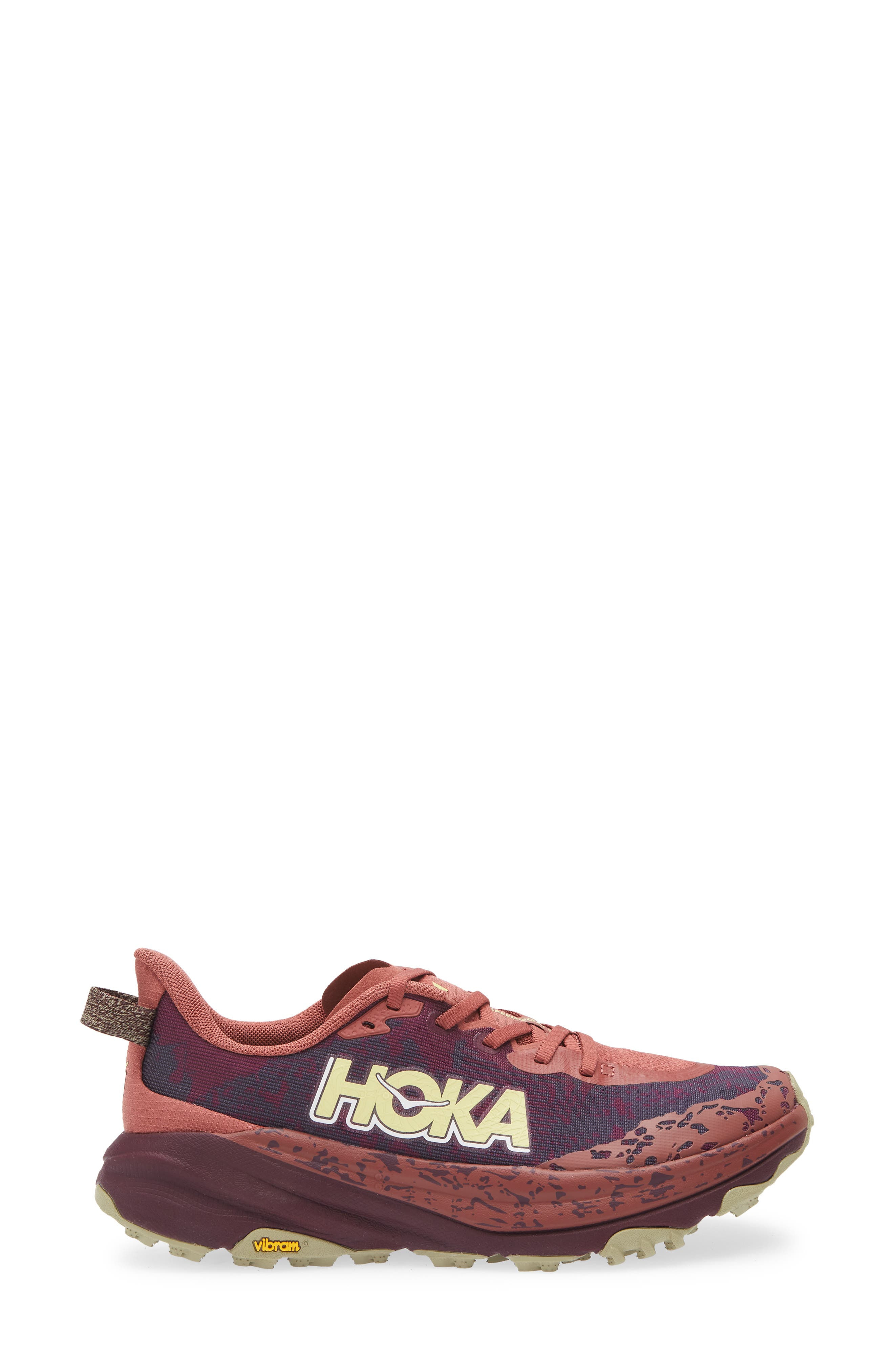 HOKA Speedgoat 6 Trail Running Shoe in Rouge /Black Cherry at Nordstrom - 3
