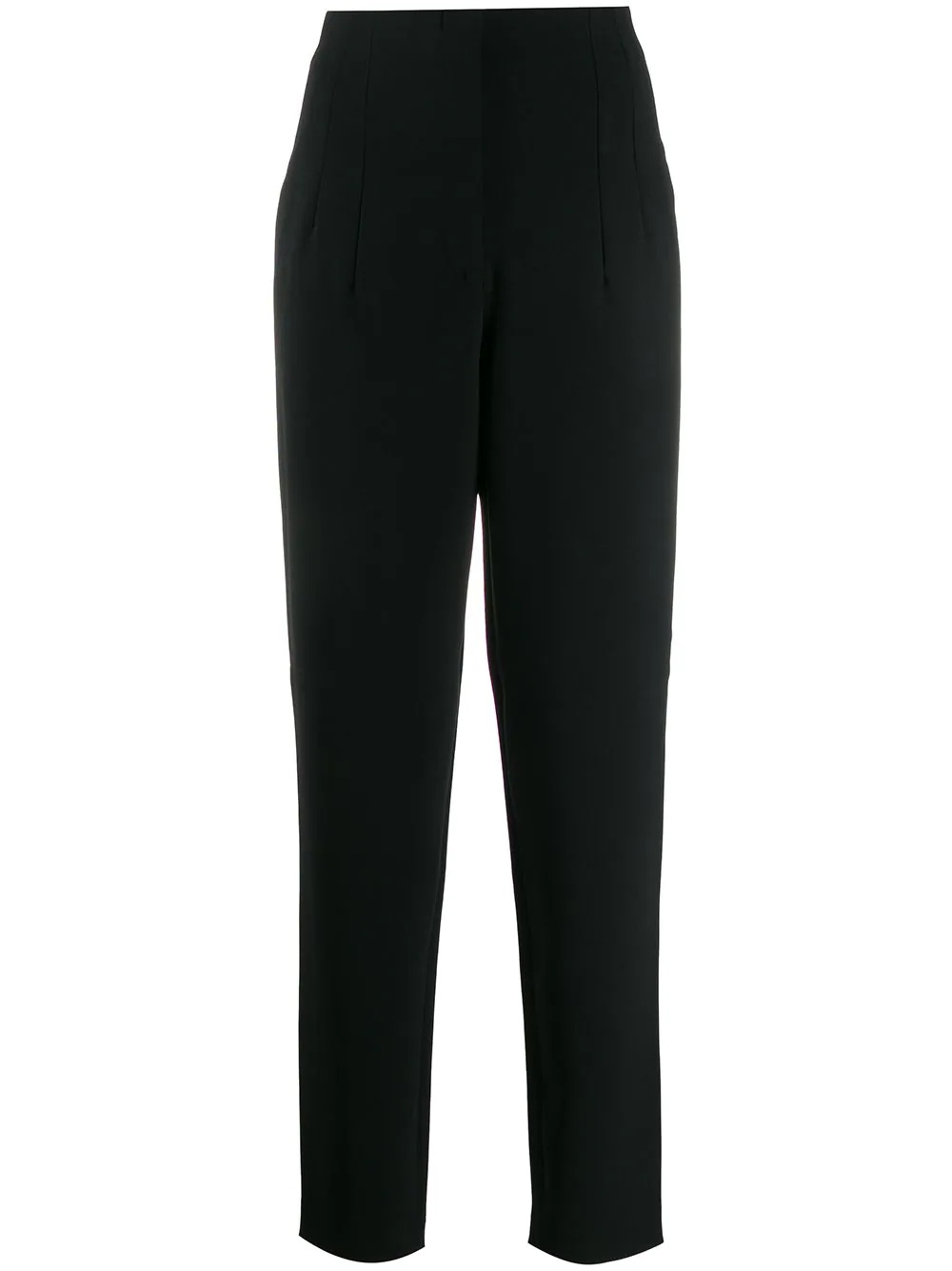 cropped straight-leg trousers - 1