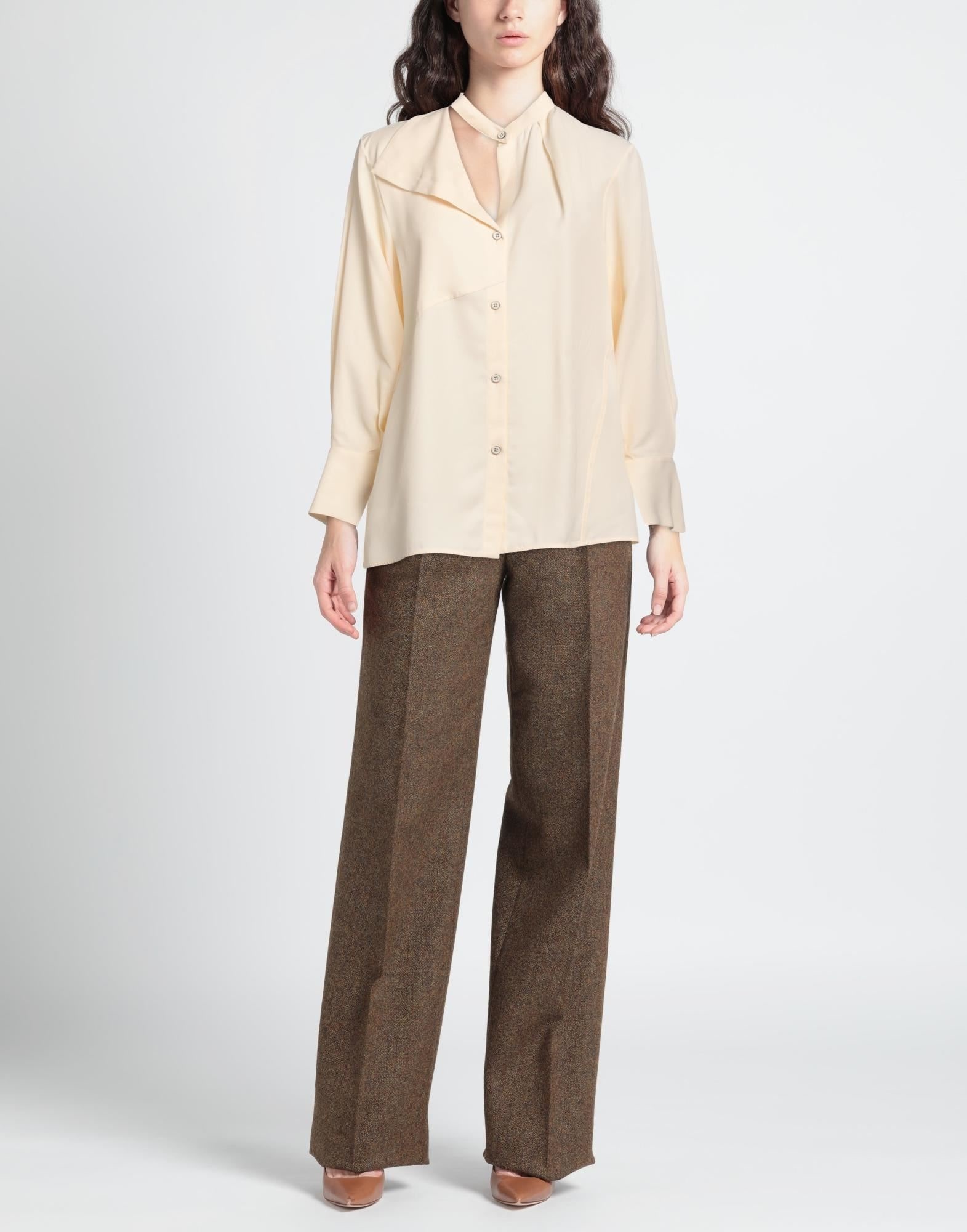 Ivory Women's Solid Color Shirts & Blouses - 2