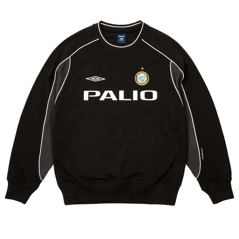 PALACE Palace x Umbro Warm Up Crewneck Sweatshirt 'Black' P26UMCS133 outlook