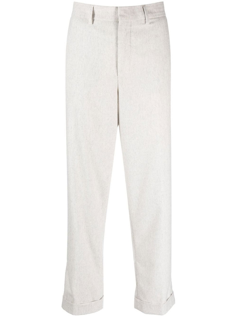 rolled-cuff cropped trousers 1