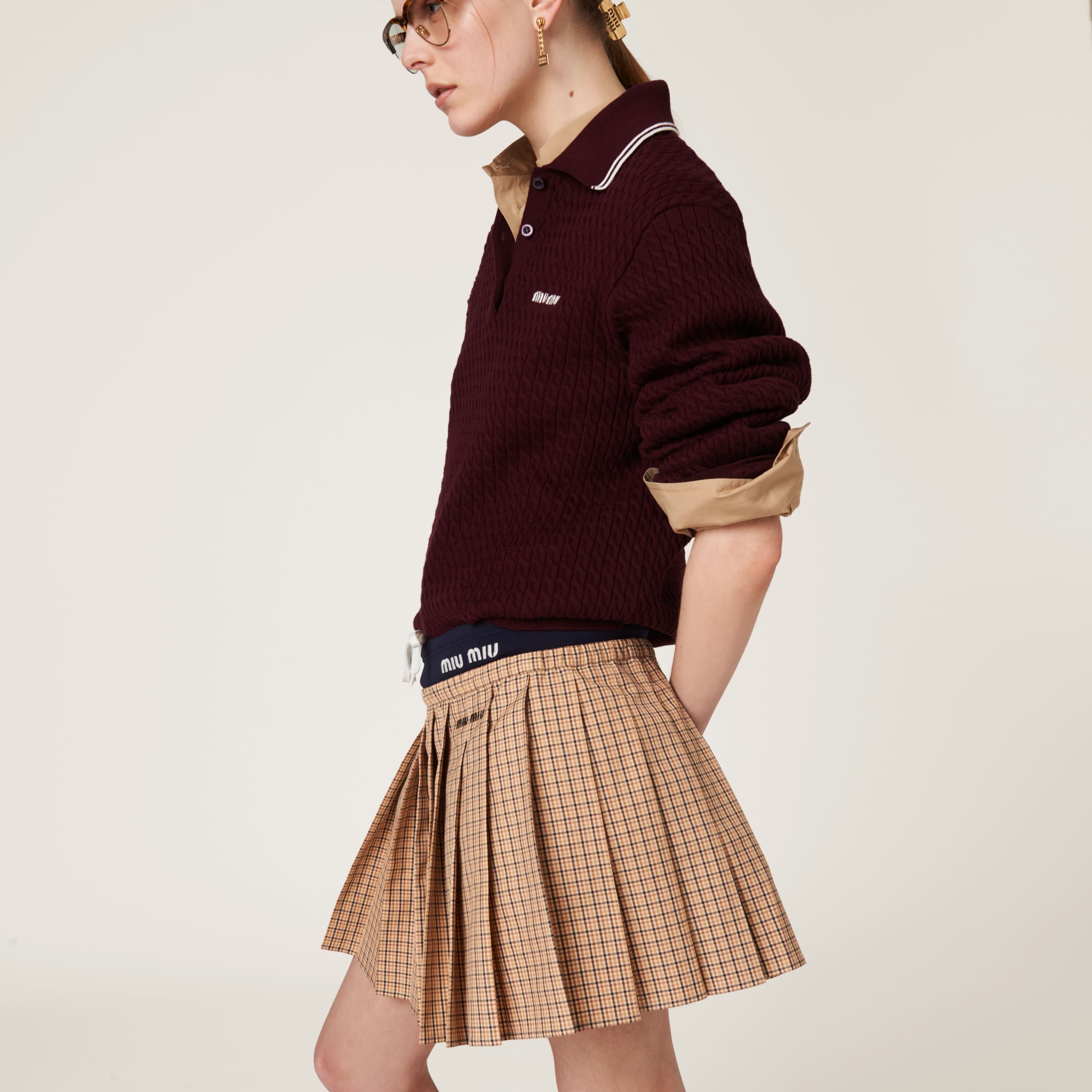 Checked miniskirt - 4
