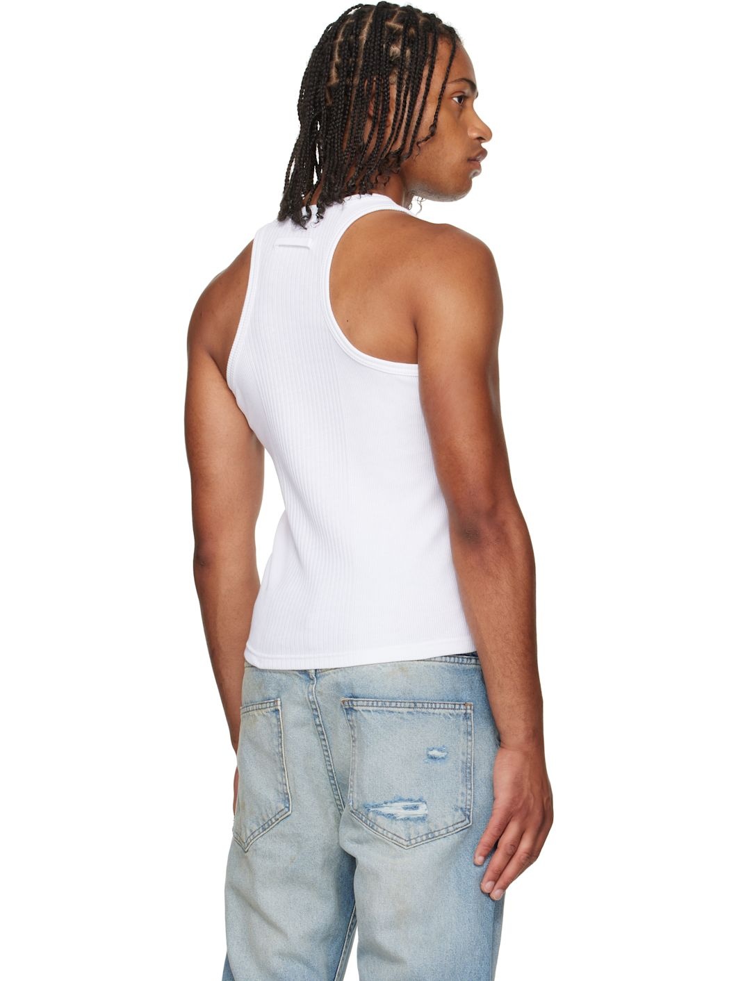 White 'The Piercing' Tank Top - 3
