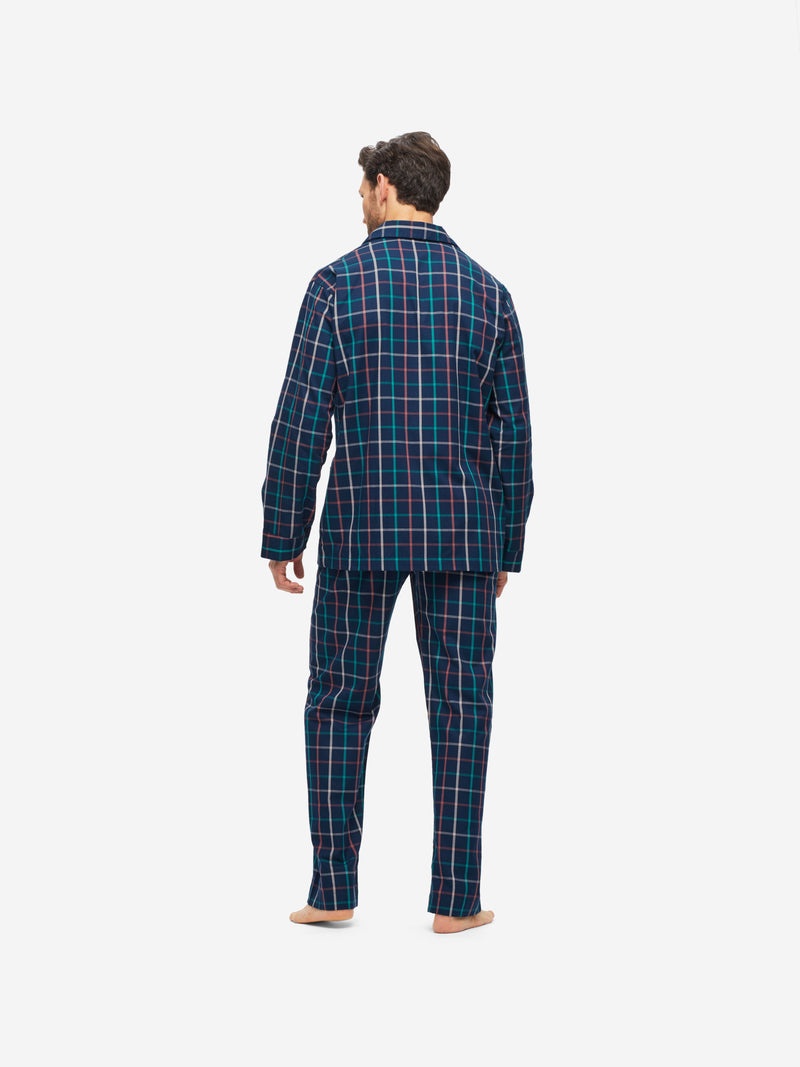 Men's Classic Fit Pyjamas Ranga 44 Brushed Cotton Multi - 5